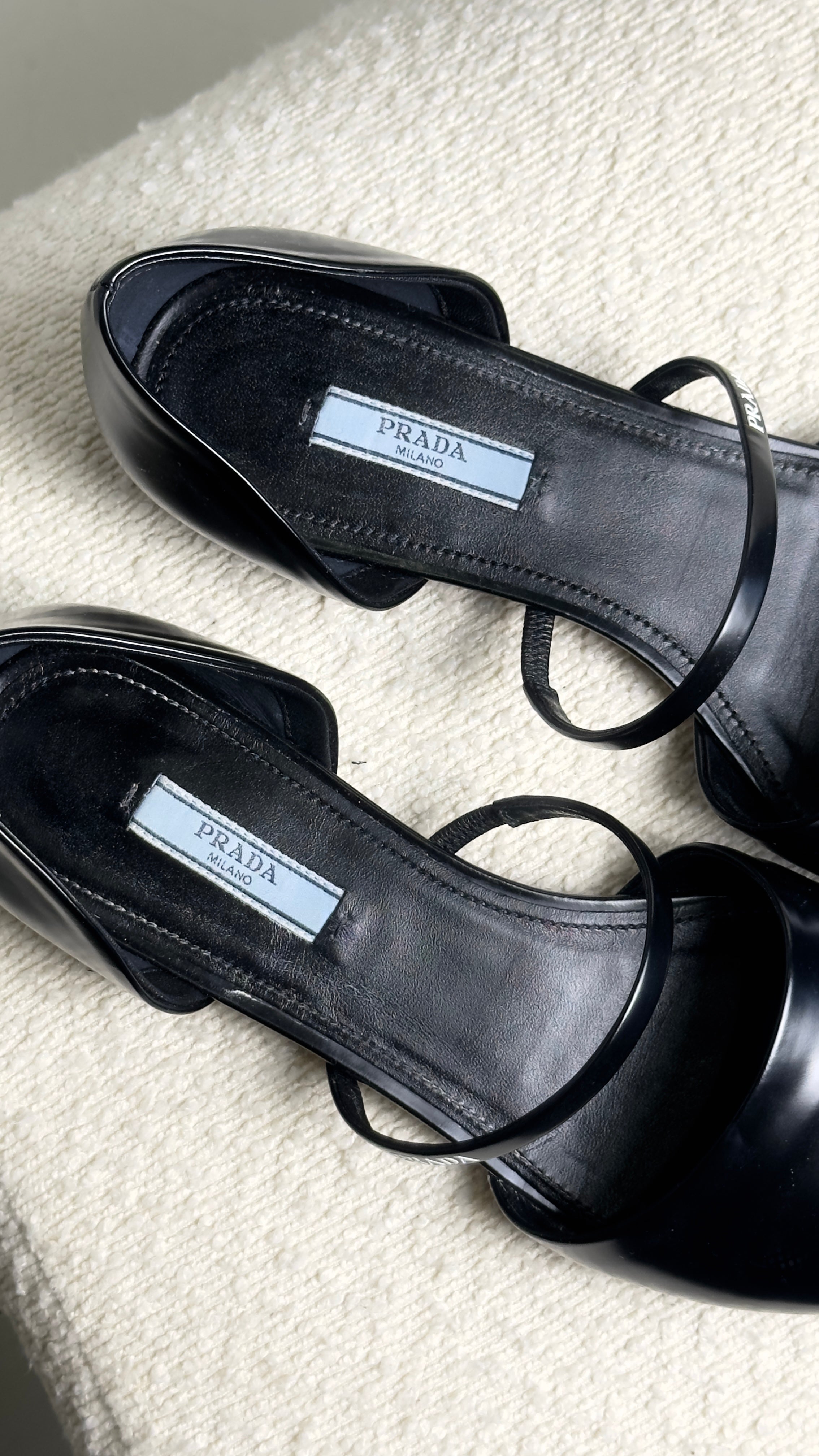PRADA SHOES IN BLACK - SIZE 39