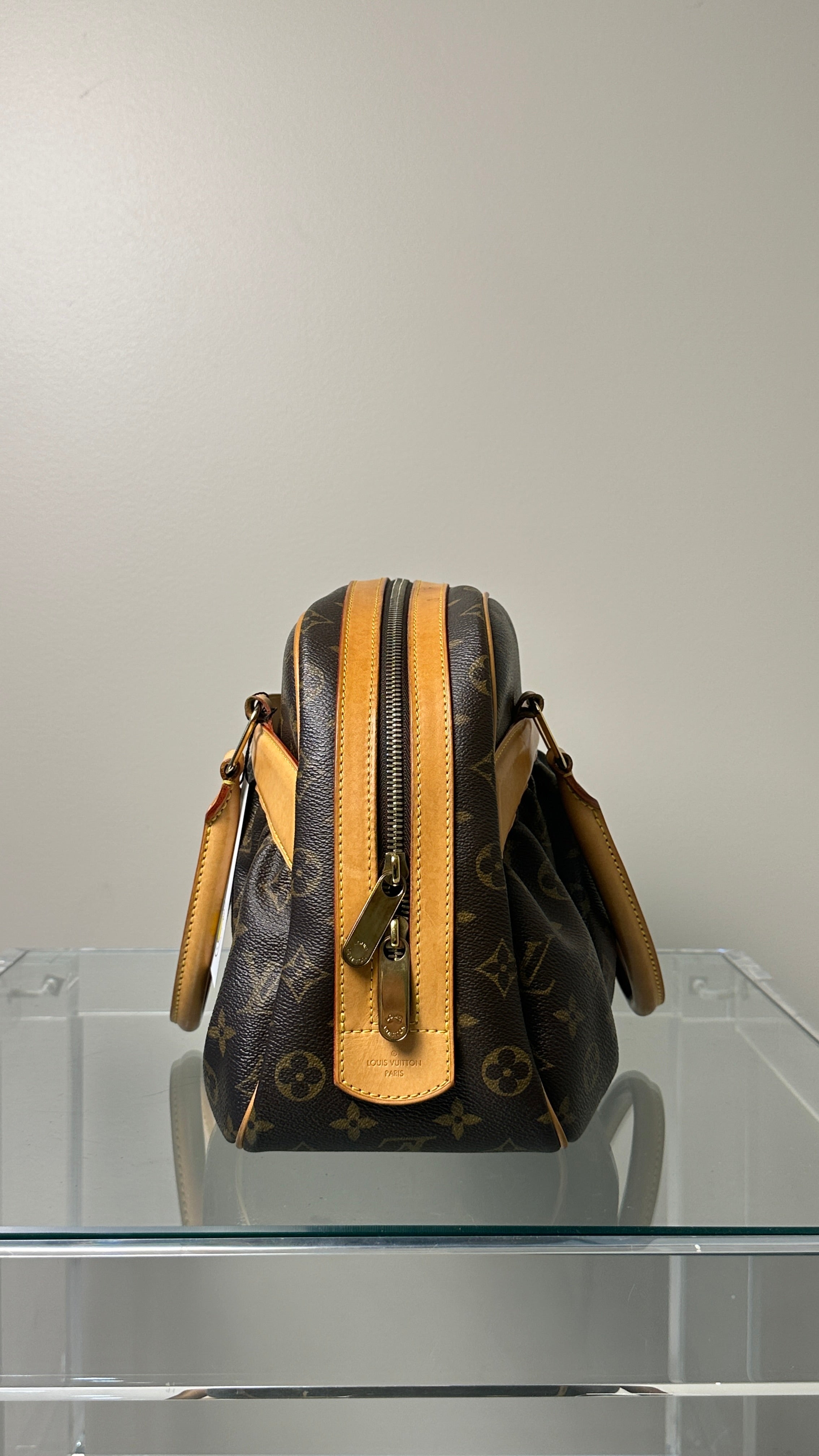 LOUIS VUITTON VINTAGE MONOGRAM HANDBAG IN BROWN