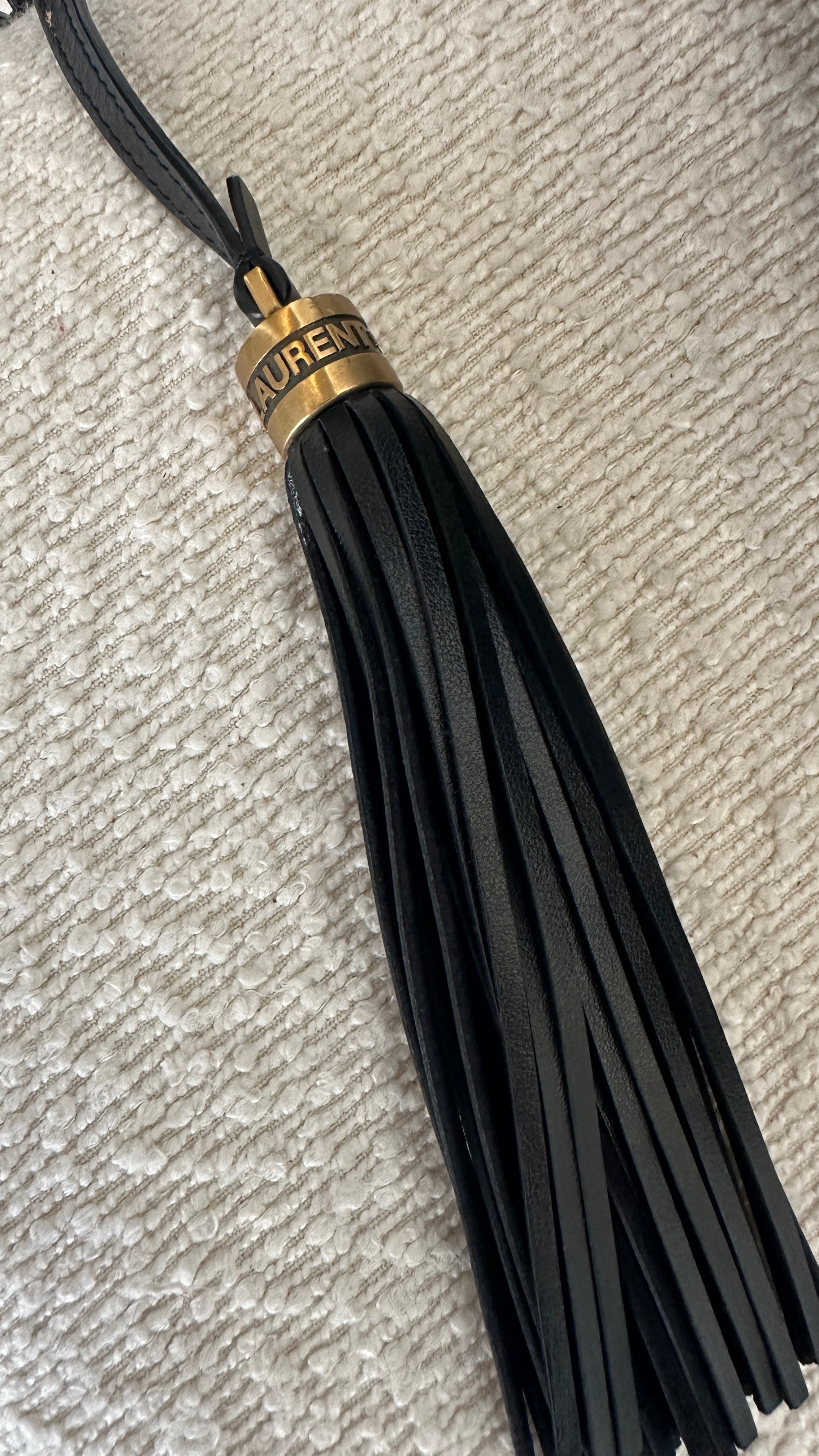 SAINT LAURENT LOU CROSSBODY BAG - IN BLACK