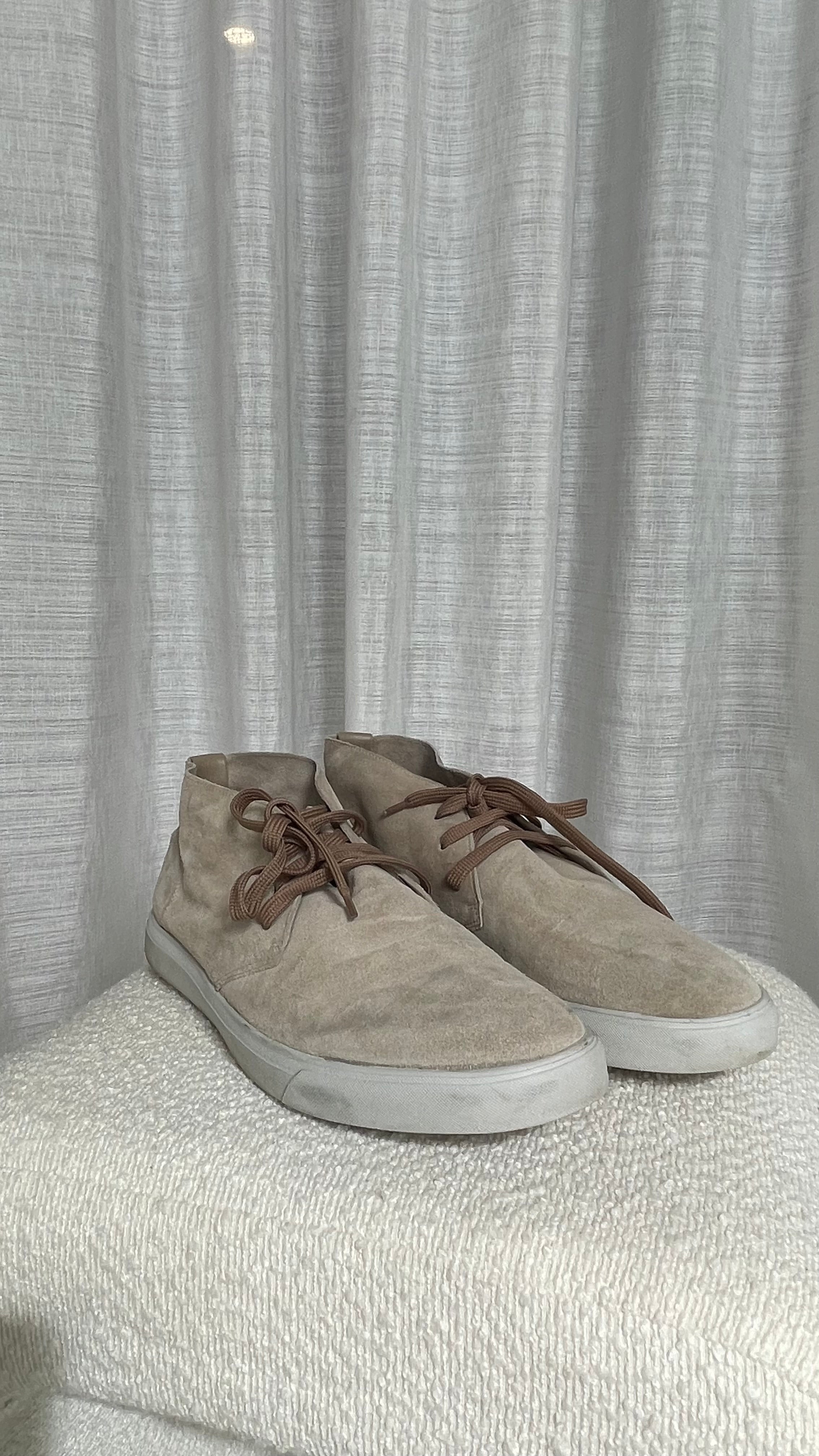 Moncler Suede Sneakers In Beige - Size 42