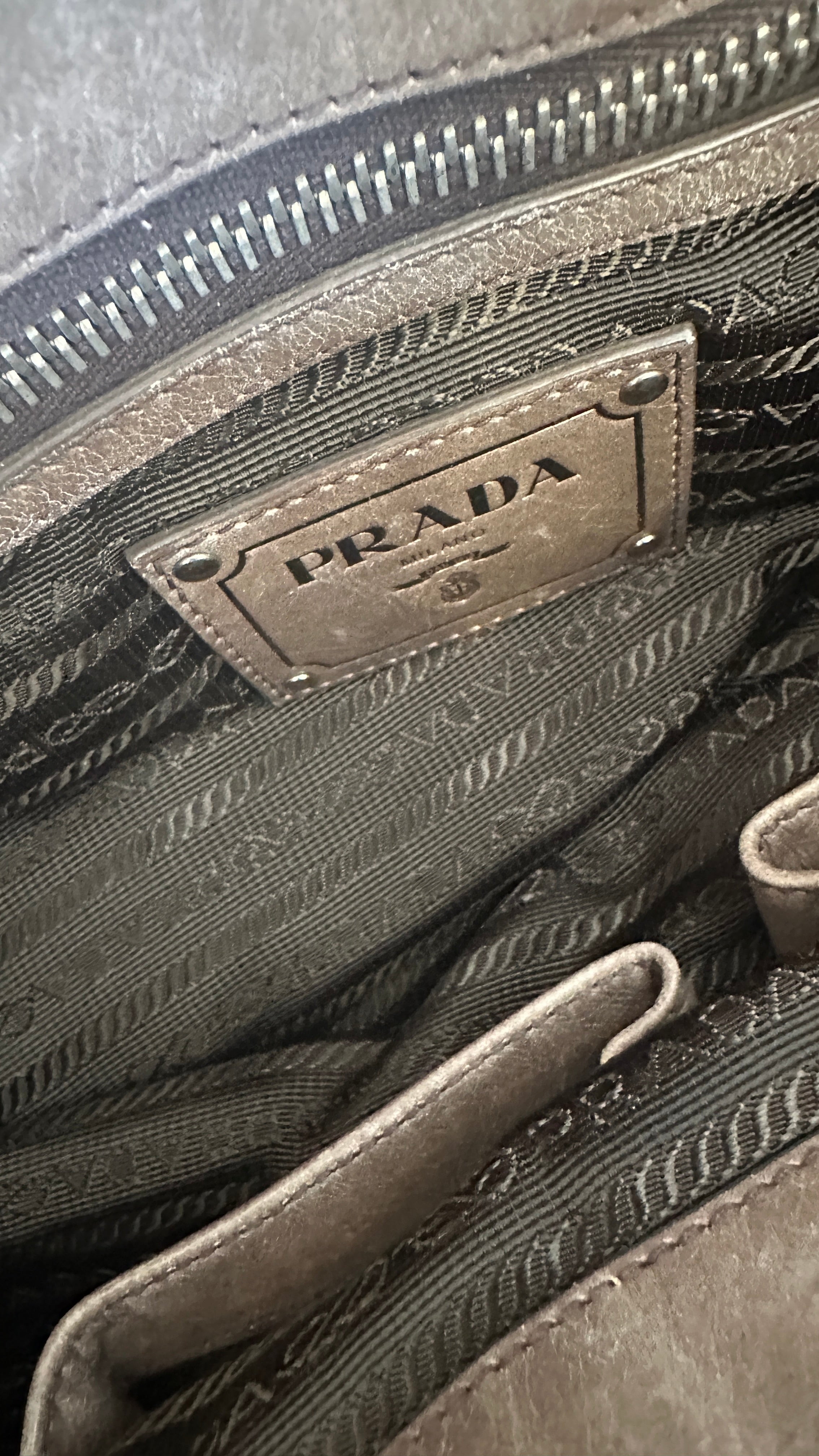 Prada Vintage Nylon and Leather Bag
