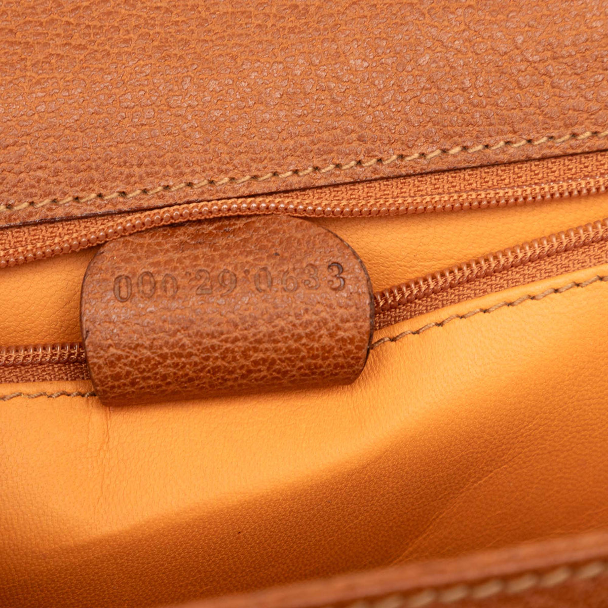 Gucci Grained Calfskin Bamboo in Camel
