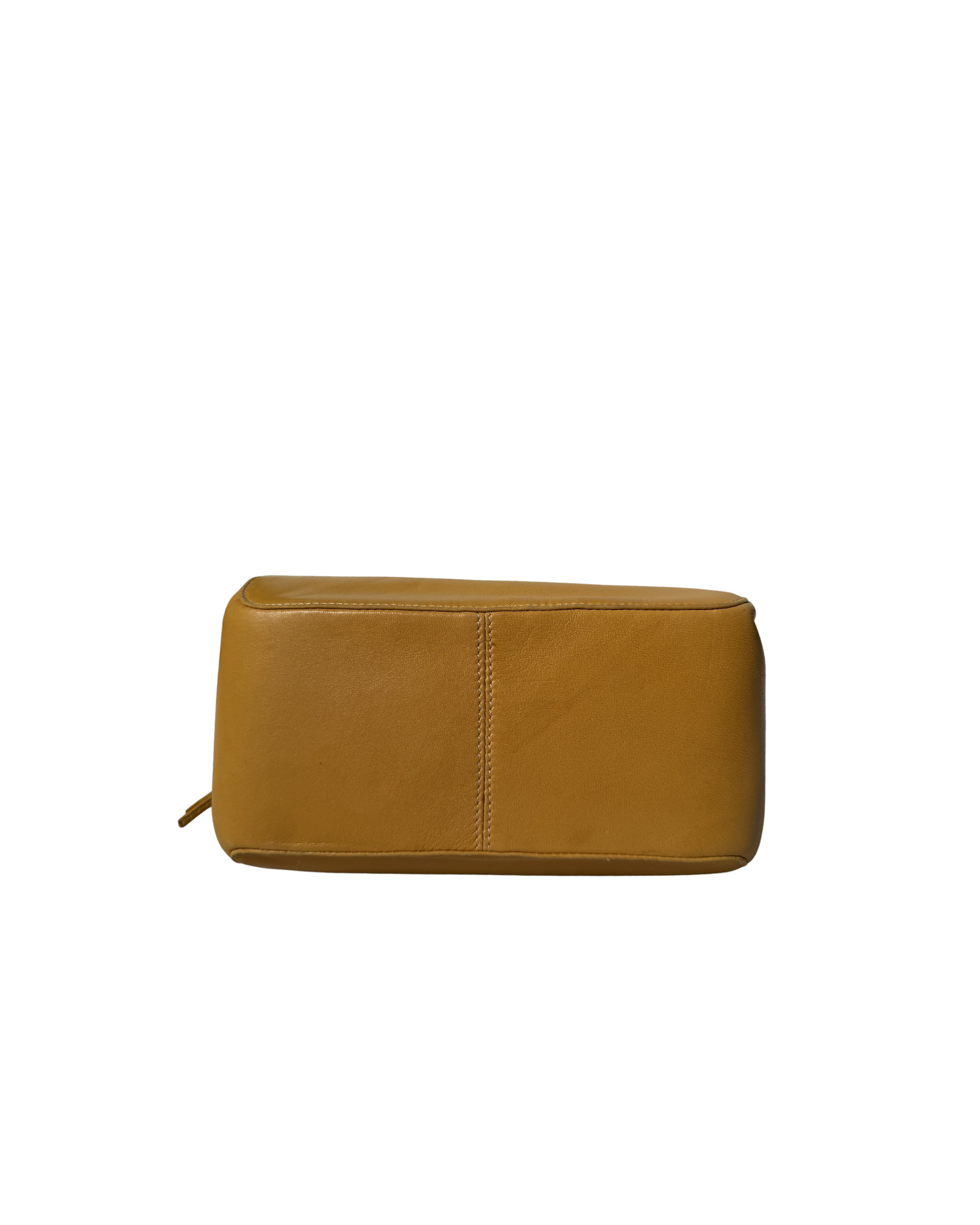 Loewe Anagram Vintage Leather Handbag In Yellow