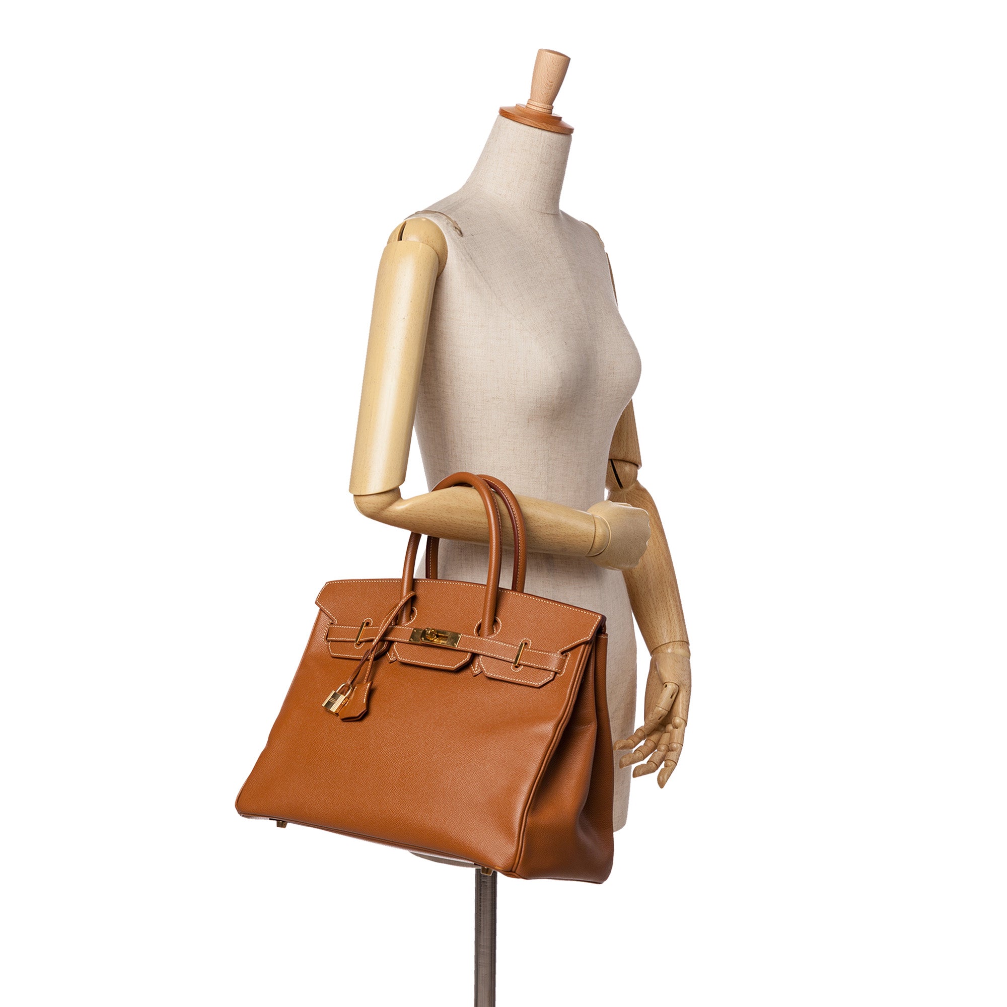 Hermès Courchevel Birkin Retourne 35 In Brown