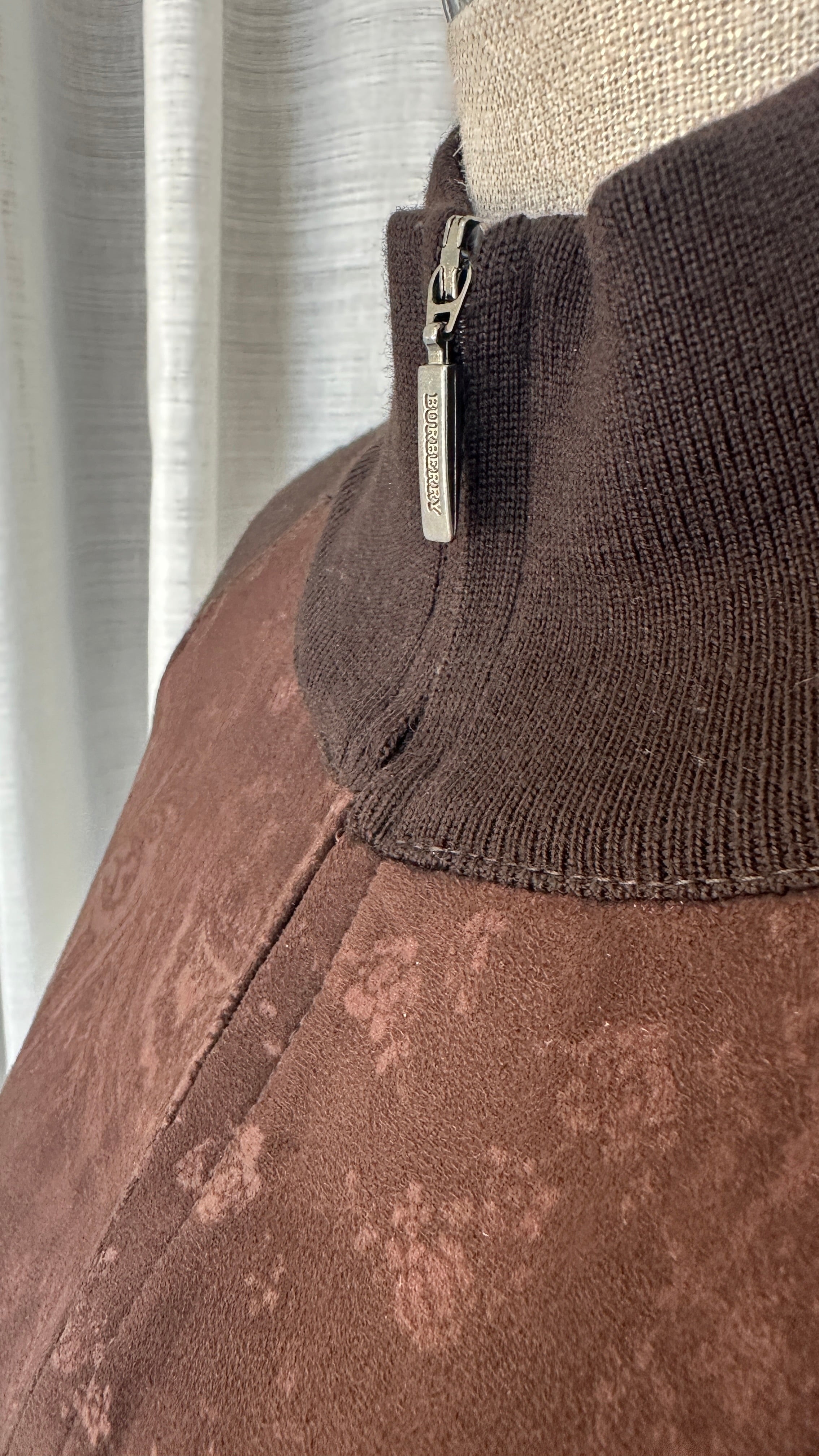 Burberry Vintage Suede And Knit Set