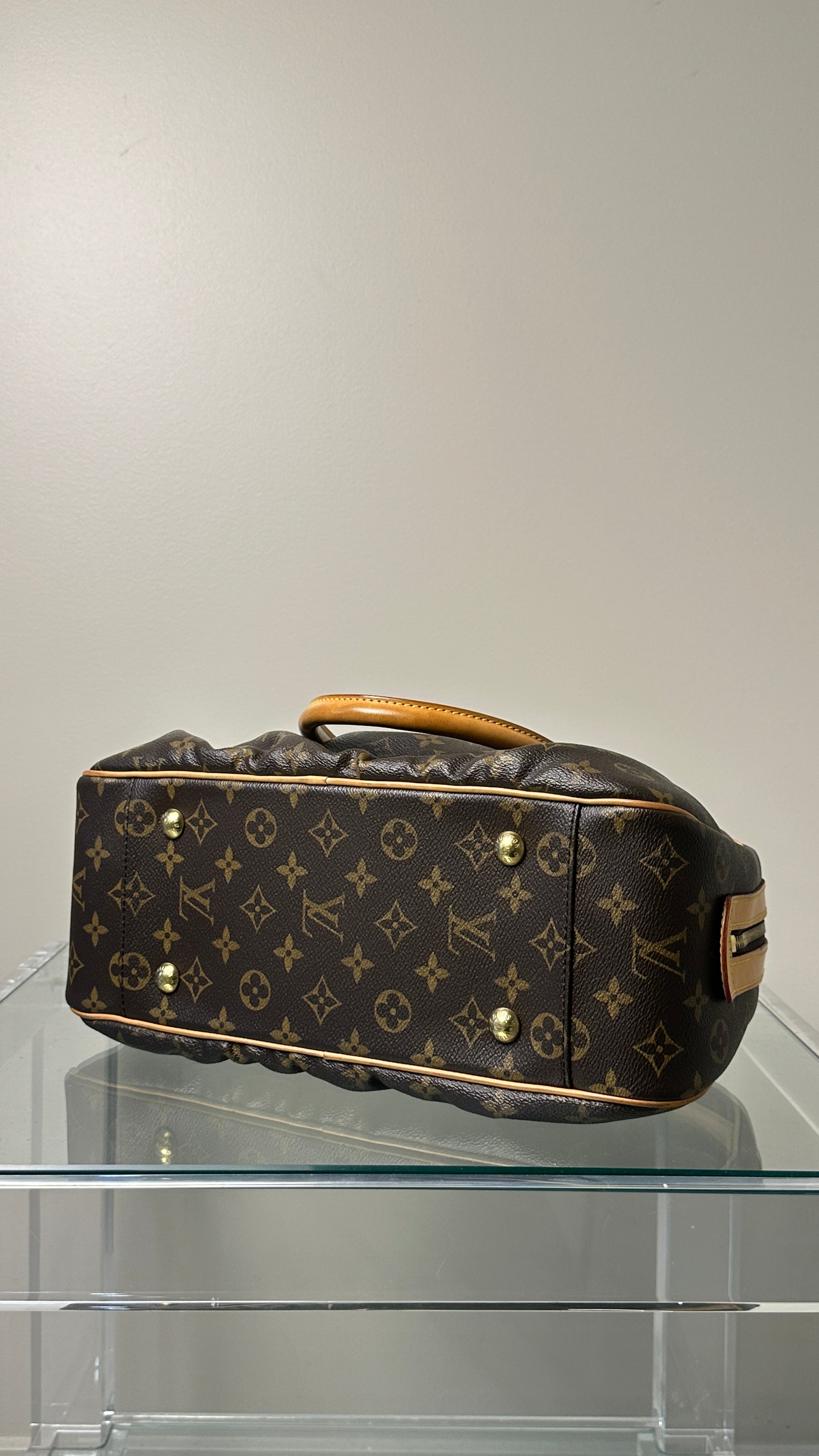 LOUIS VUITTON VINTAGE MONOGRAM HANDBAG IN BROWN