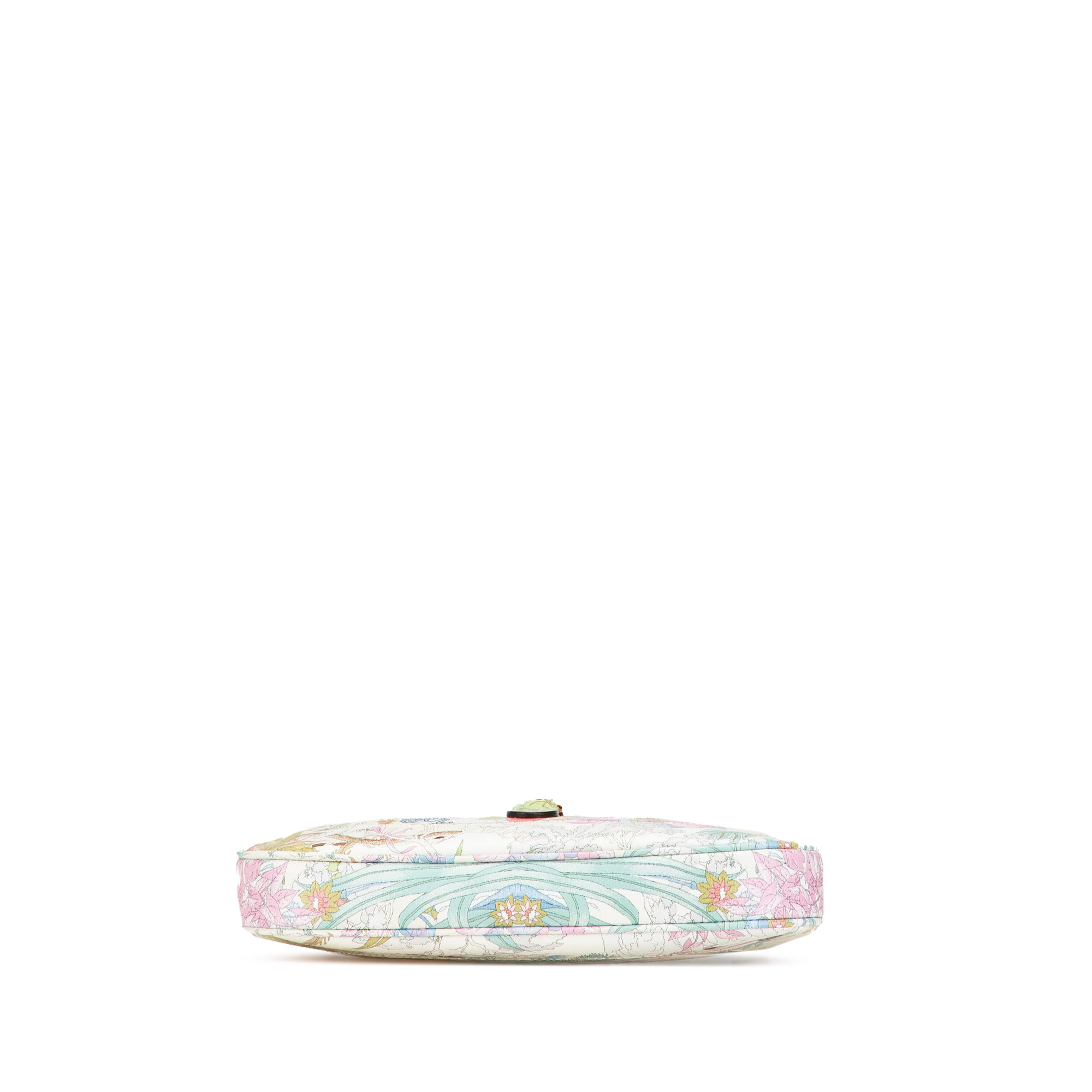Gucci Yuko Higuchi Small Calfskin Floral Print Jackie 1961 White