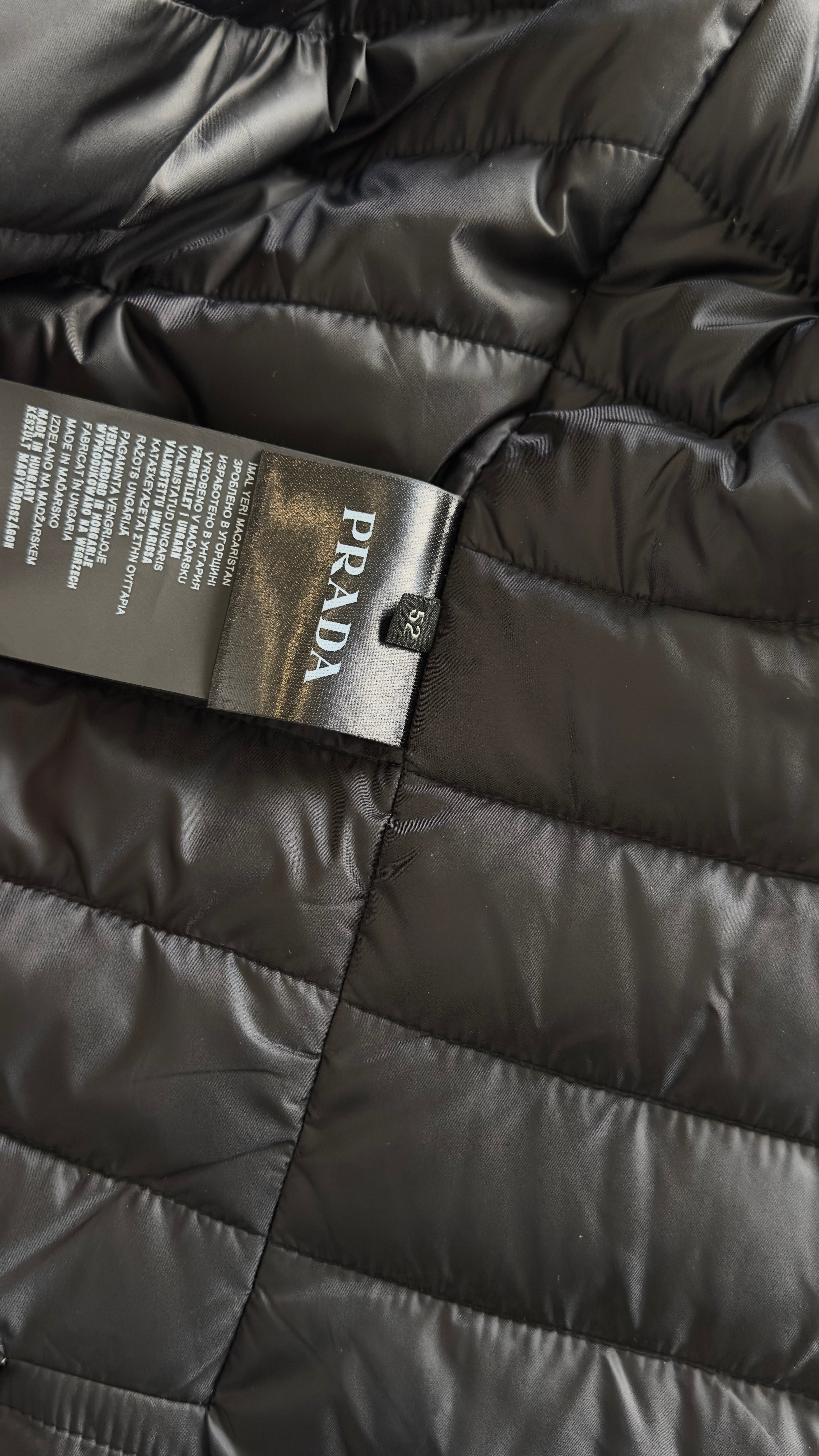 Prada Wool Padded Blazer In Grey