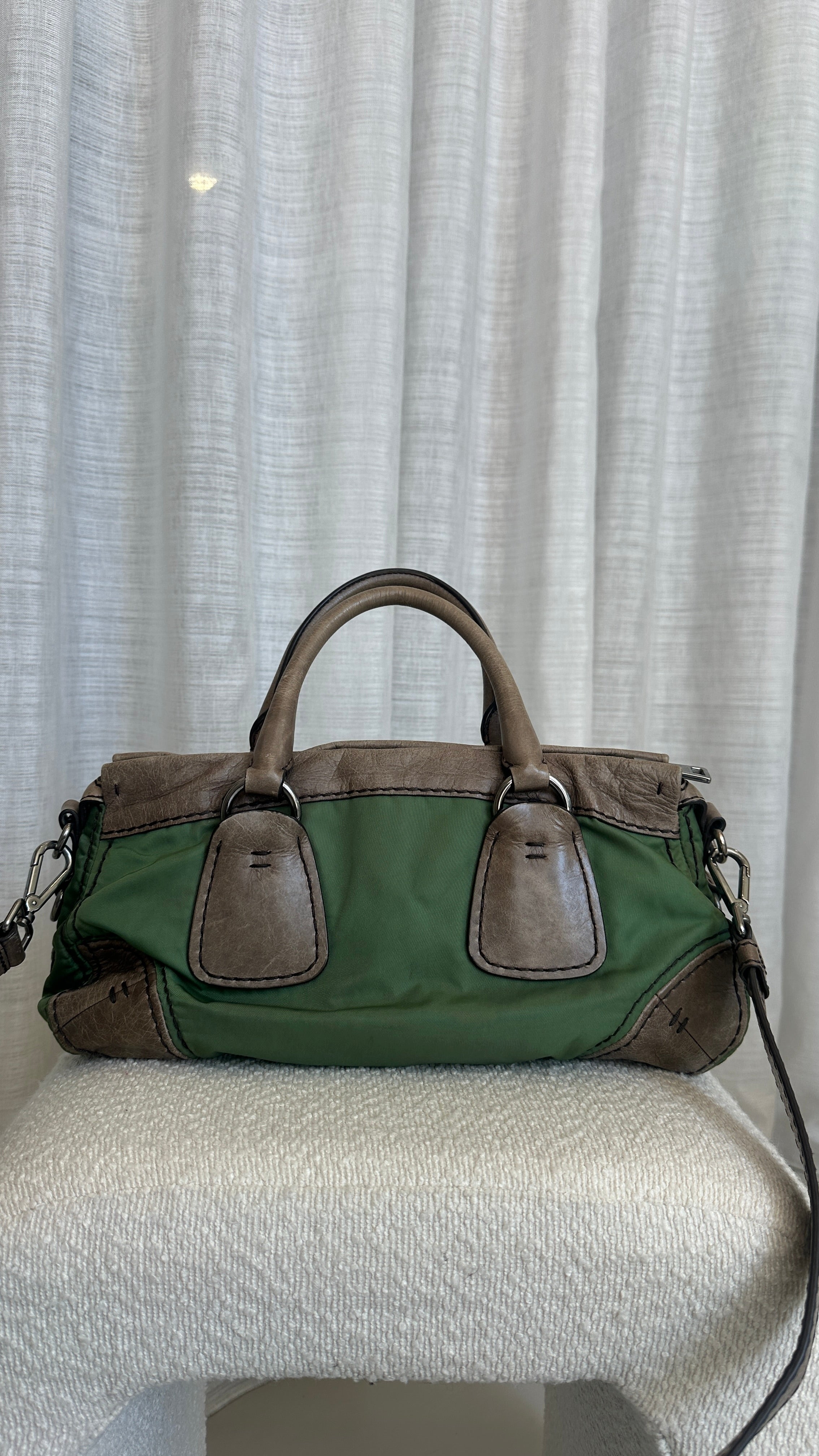 Prada Vintage Nylon and Leather Bag