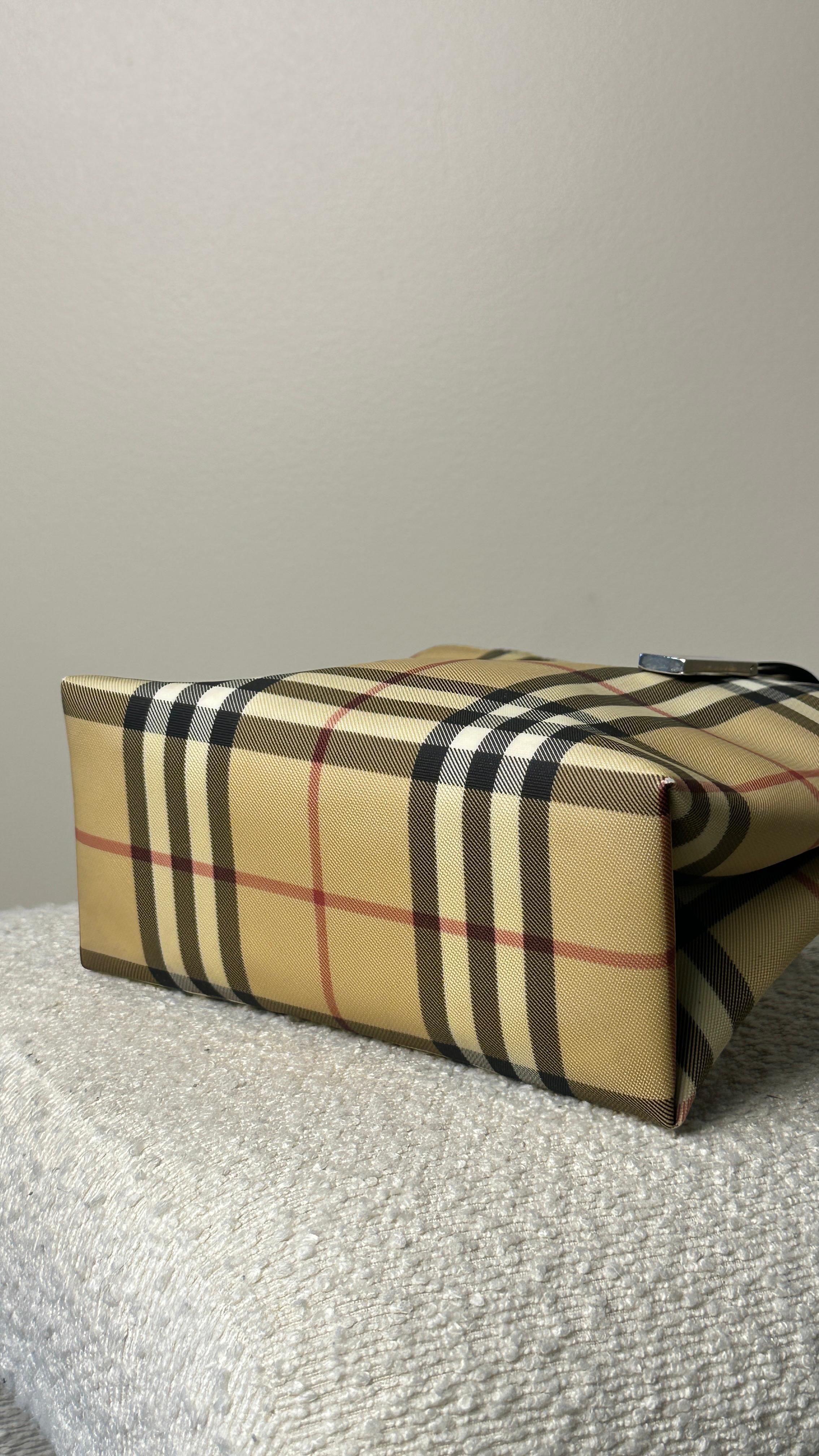 BURBERRY VINTAGE MINI TOTE BAG IN BROWN