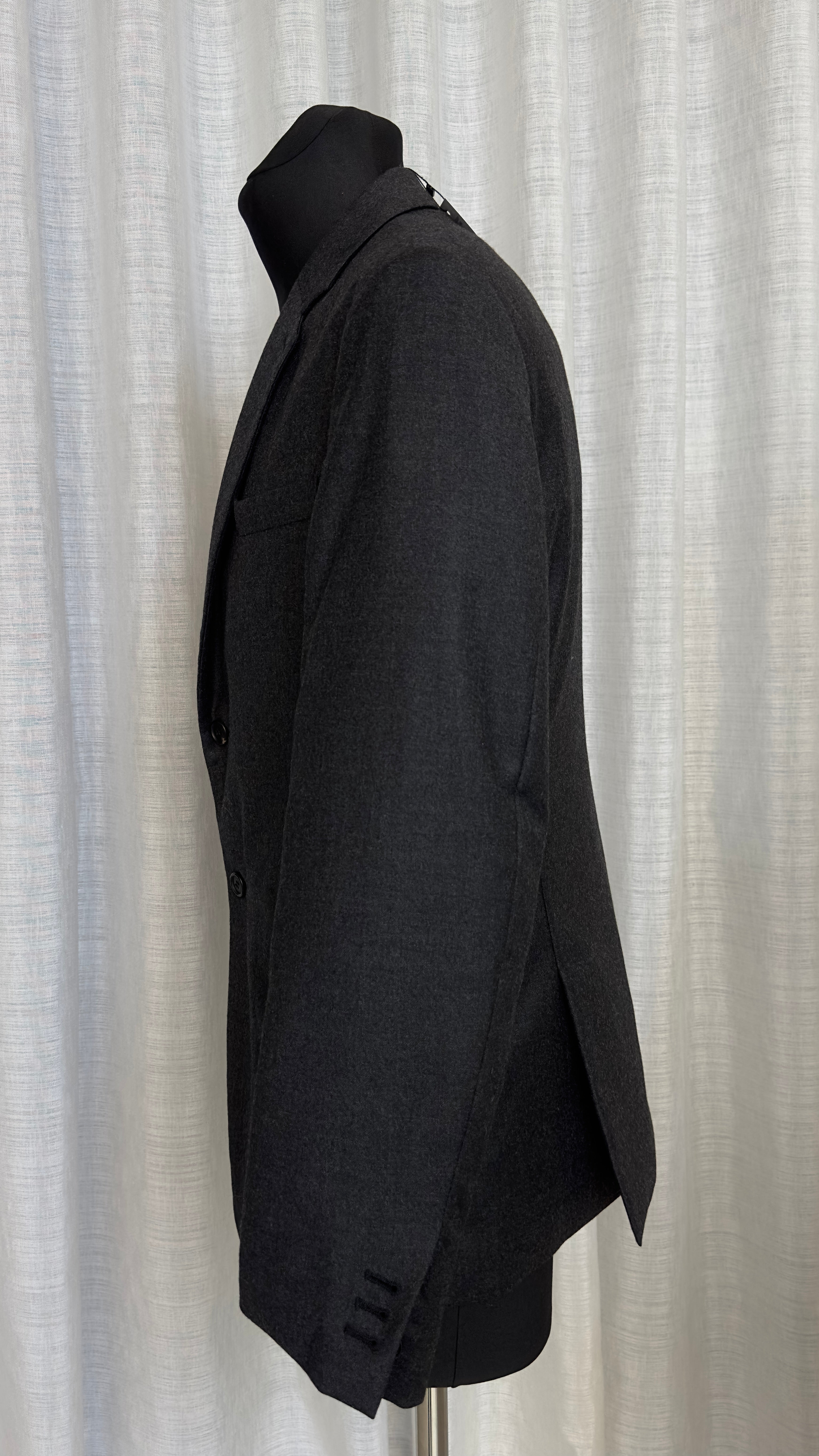 Prada Wool Padded Blazer In Grey