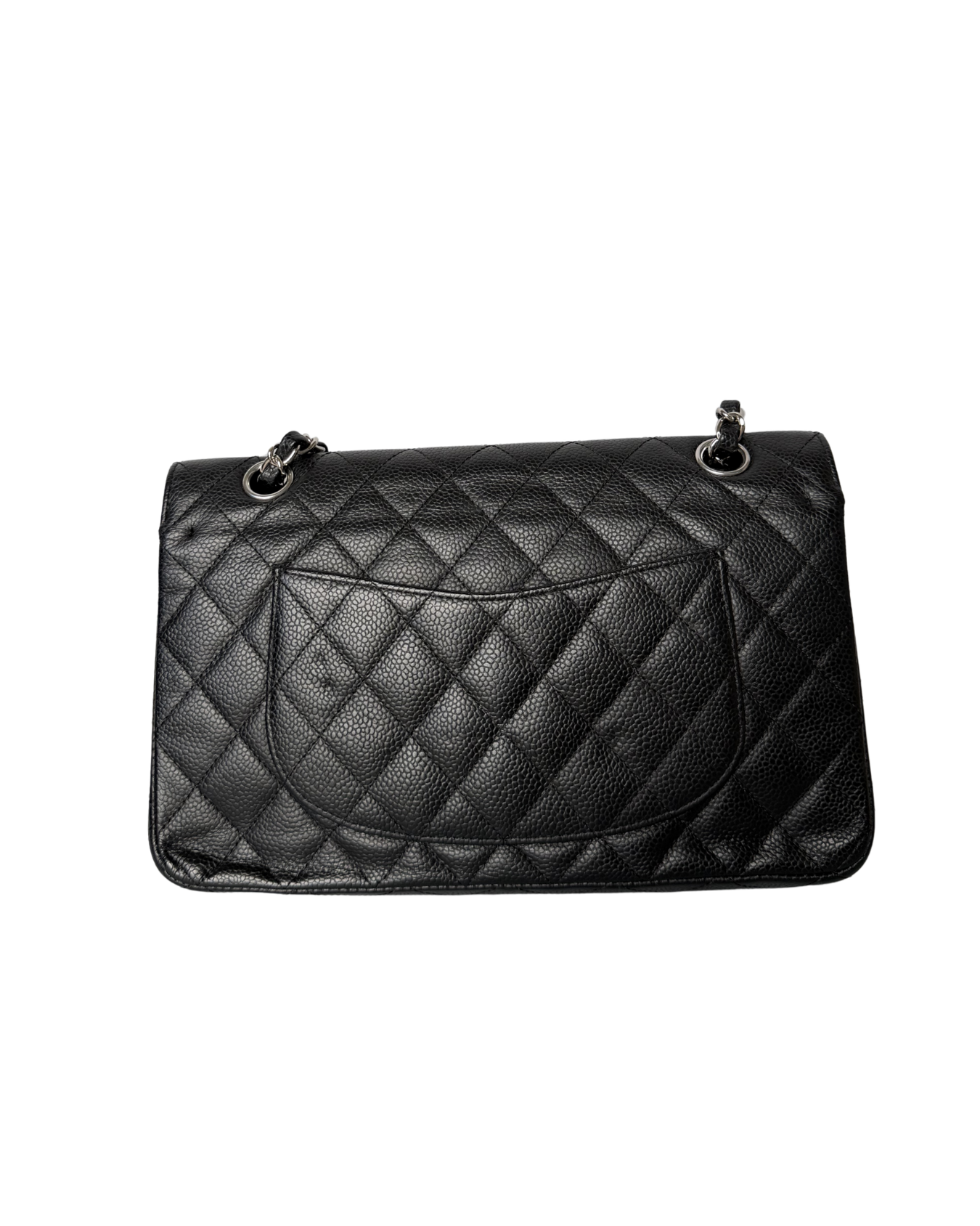 CHANEL MEDIUM CLASSIC CAVIAR IN BLACK