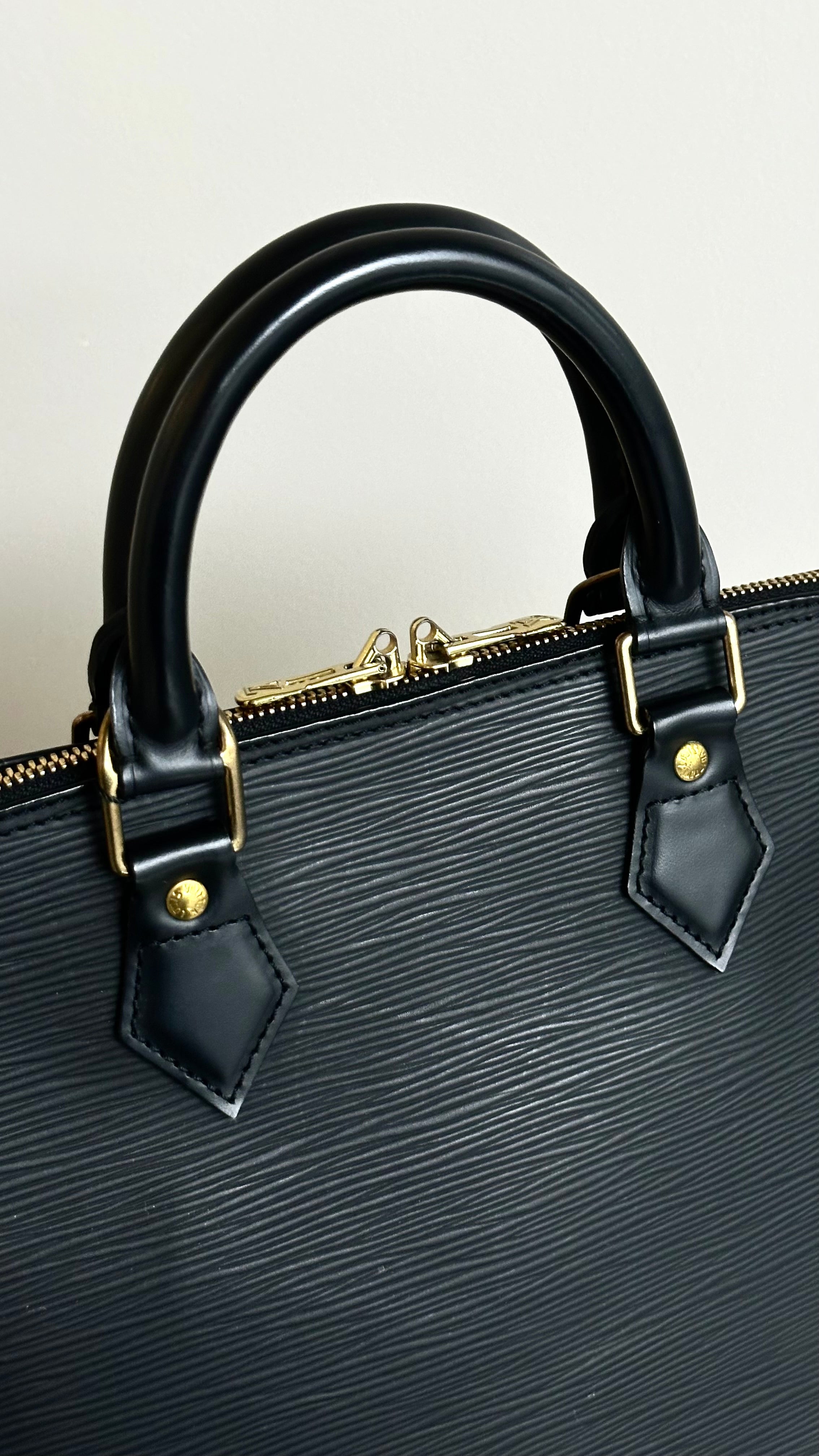 Louis Vuitton Epi Leather Alma PM Bag In Black
