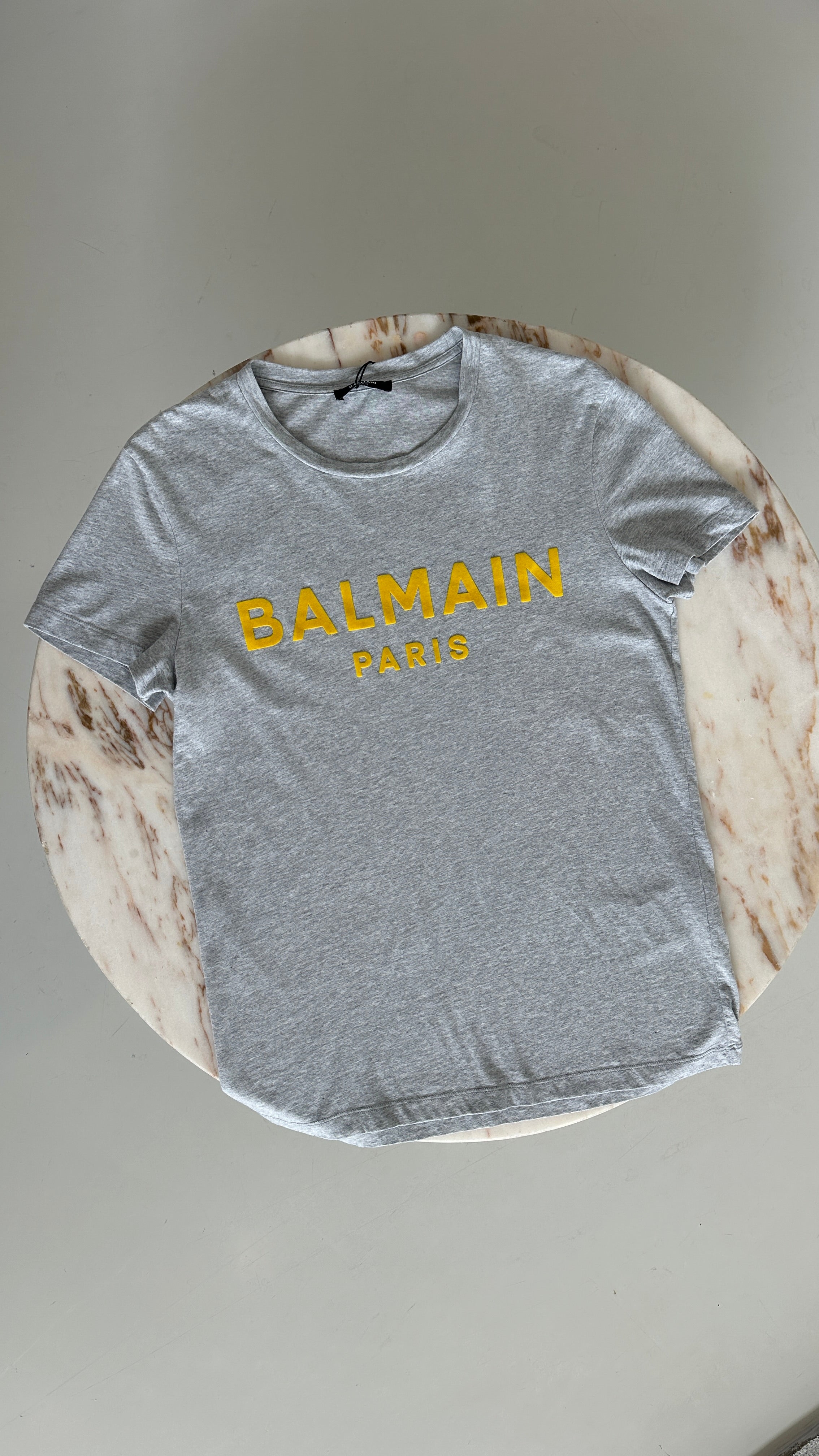 Balmain Short Sleeve T-shirt In Grey - Size XS