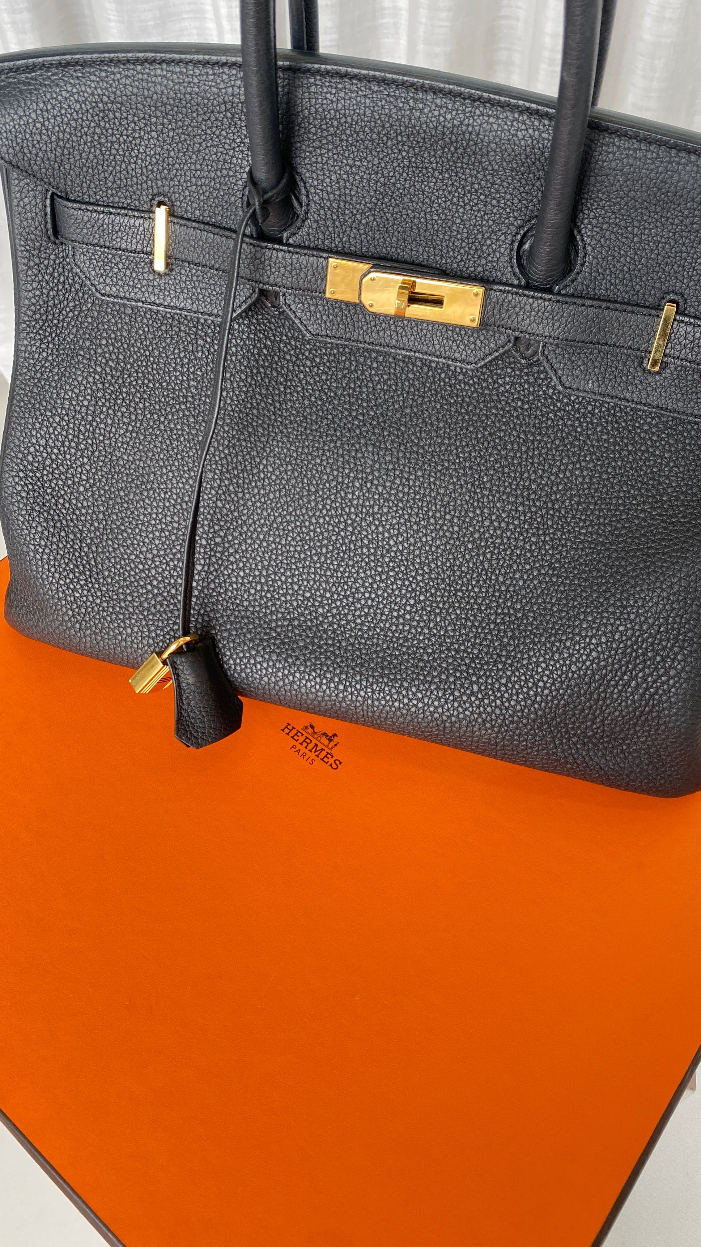 Hermès Togo Birkin 35 In Black