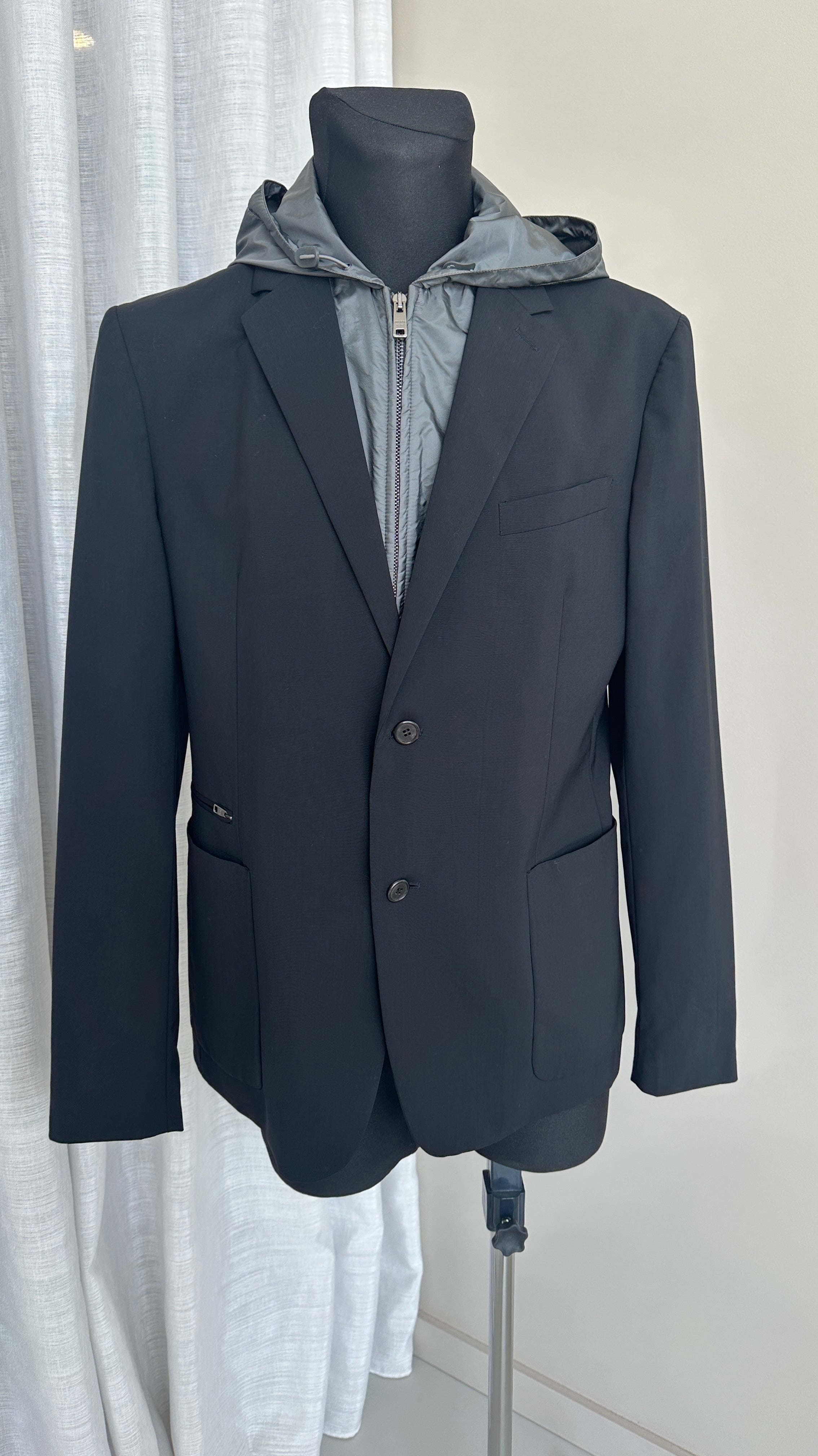 Prada Blazer Removable Nylon Hood