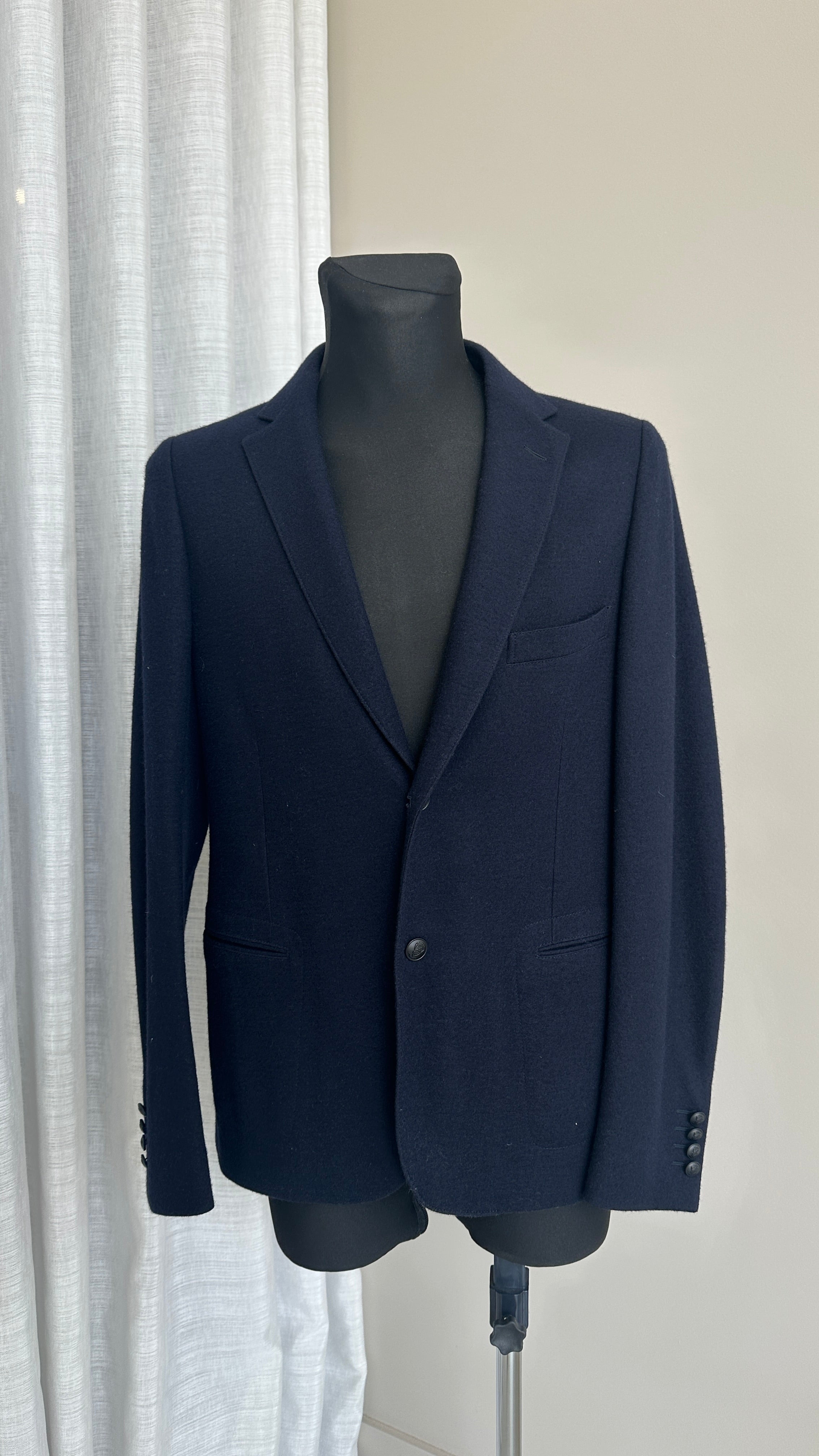 Gucci Wool Blazer In Navy