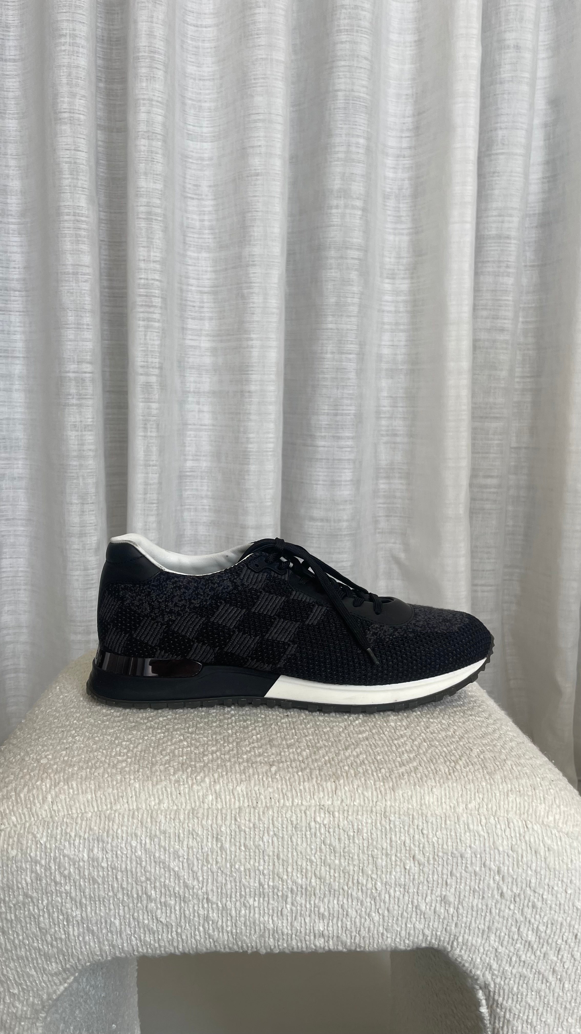 Louis Vuitton Damier Sneakers In Black - Size 40.5