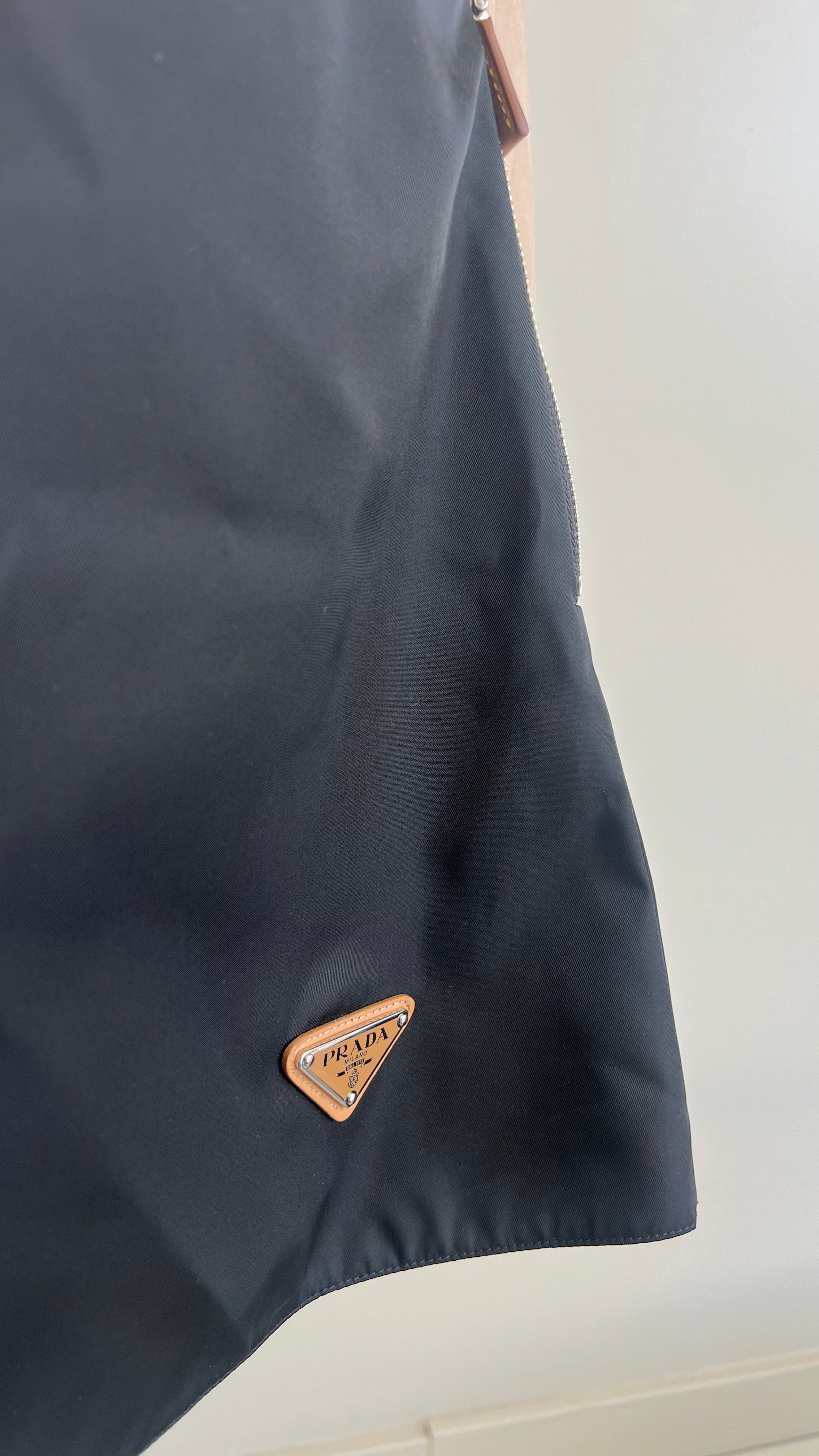 Prada Re-Nylon Mini Skirt In Black