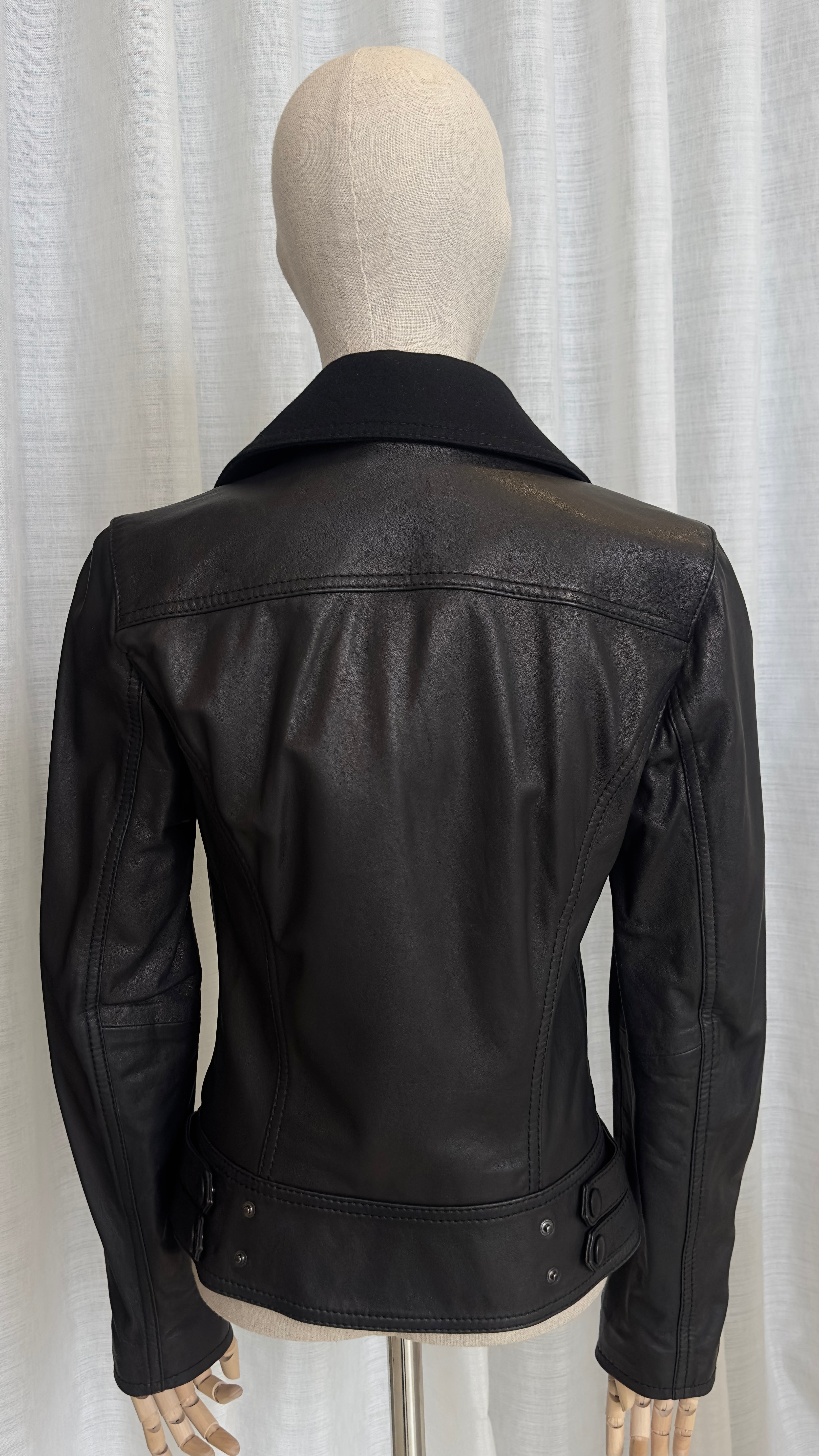 Dolce & Gabbana Leather Jacket In Black