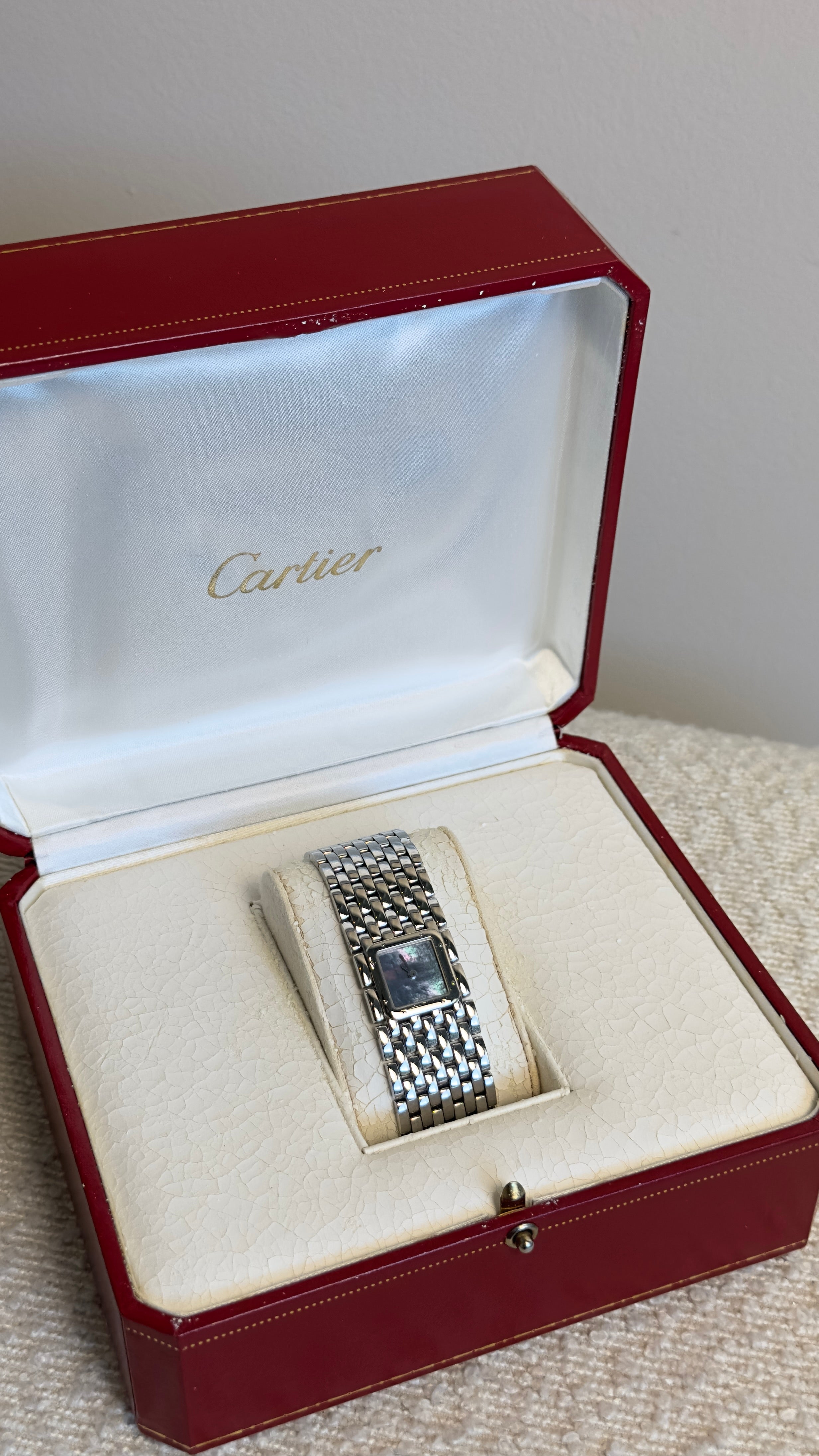 CARTIER PANTHERE RUBAN WATCH IN STEEL