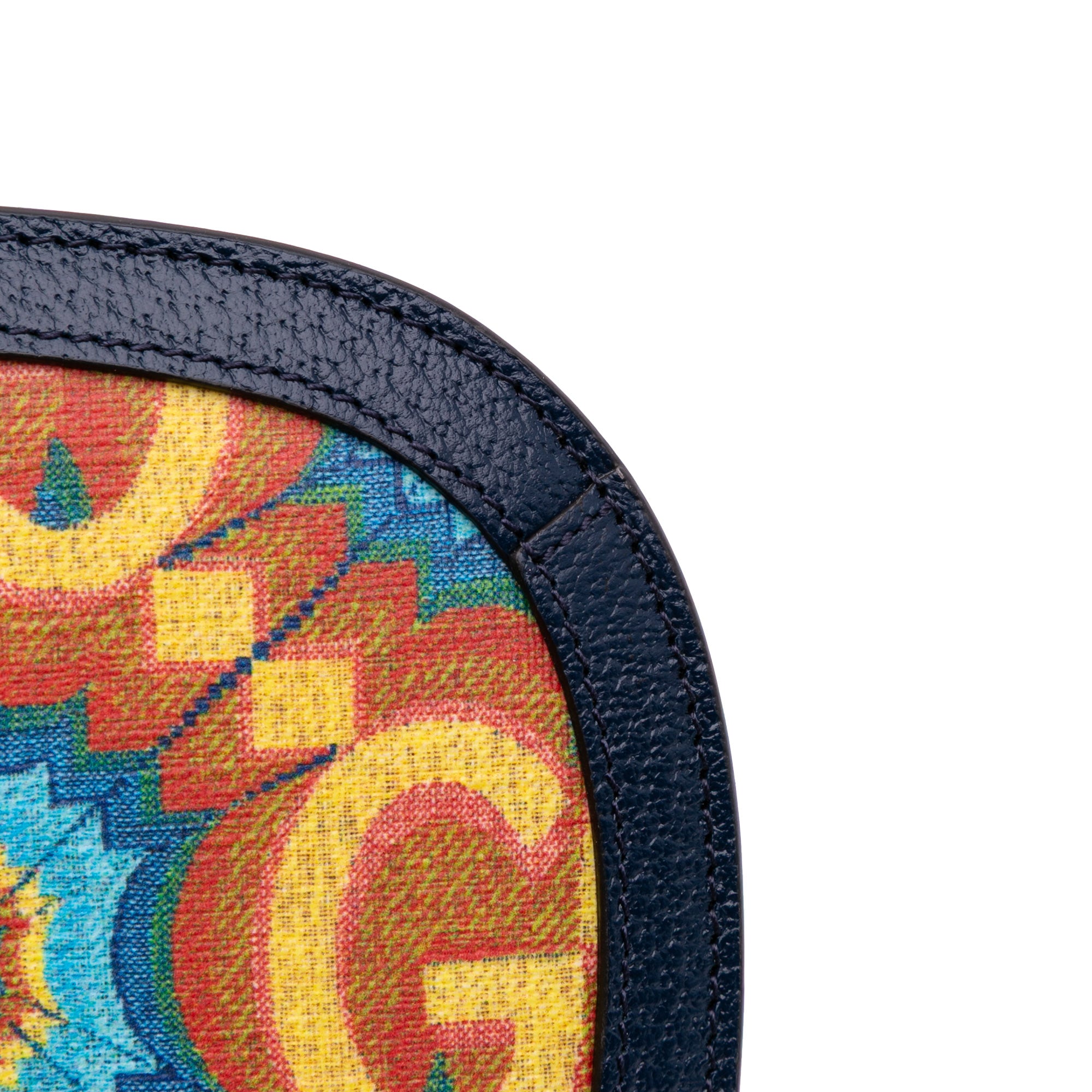 Gucci 100th Anniversary Medium GG Coated Canvas Kaleidoscope 1947 Bamboo Top Handle Bag