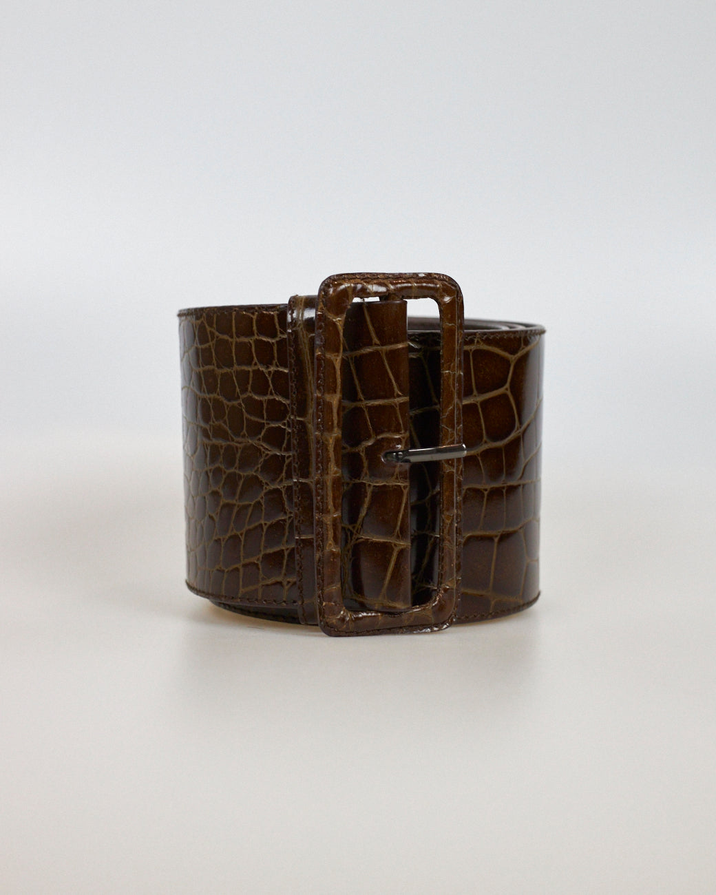 Cinto Largo Prada Marrom