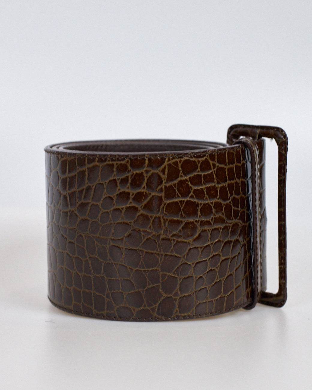 Cinto Largo Prada Marrom