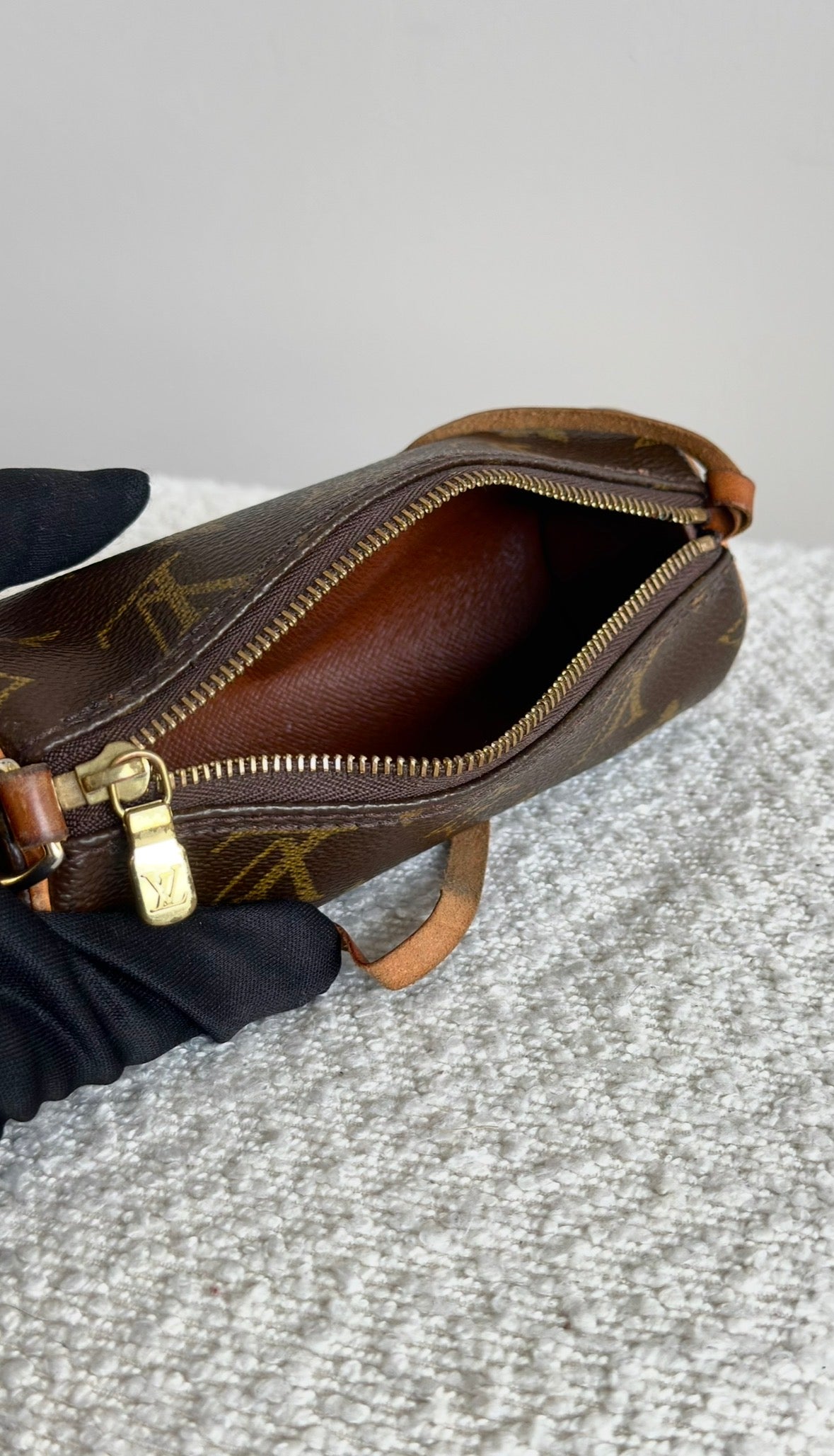 LOUIS VUITTON PAPILLON 30 MONOGRAM TOTE BAG IN BROWN