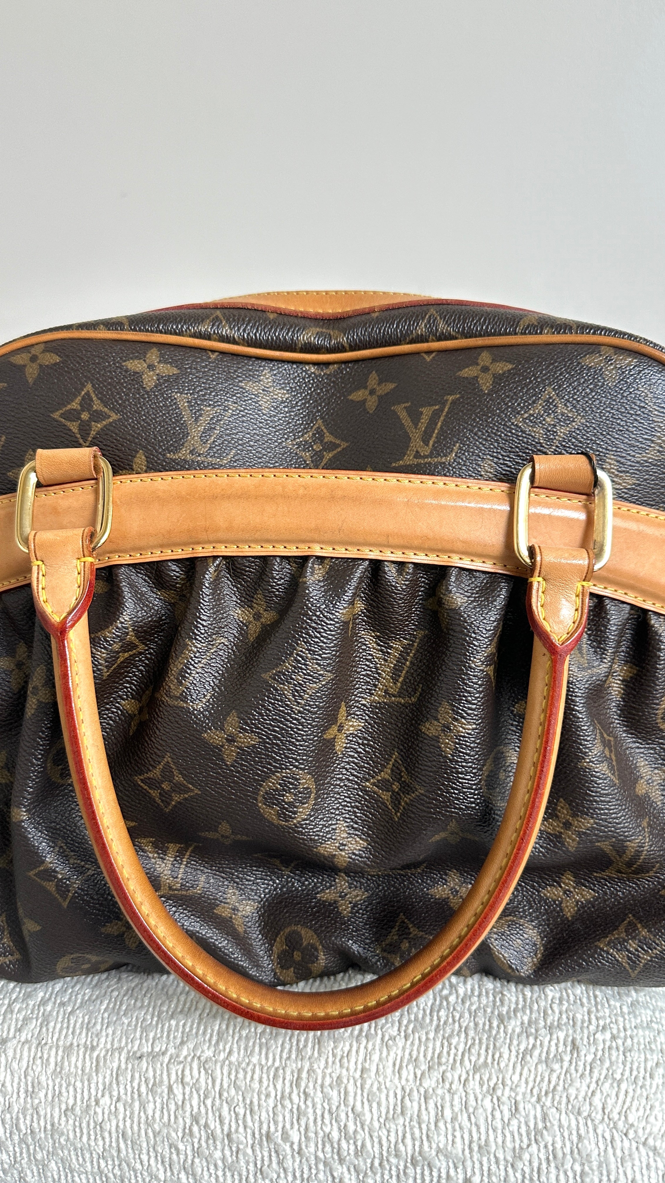 LOUIS VUITTON VINTAGE MONOGRAM HANDBAG IN BROWN