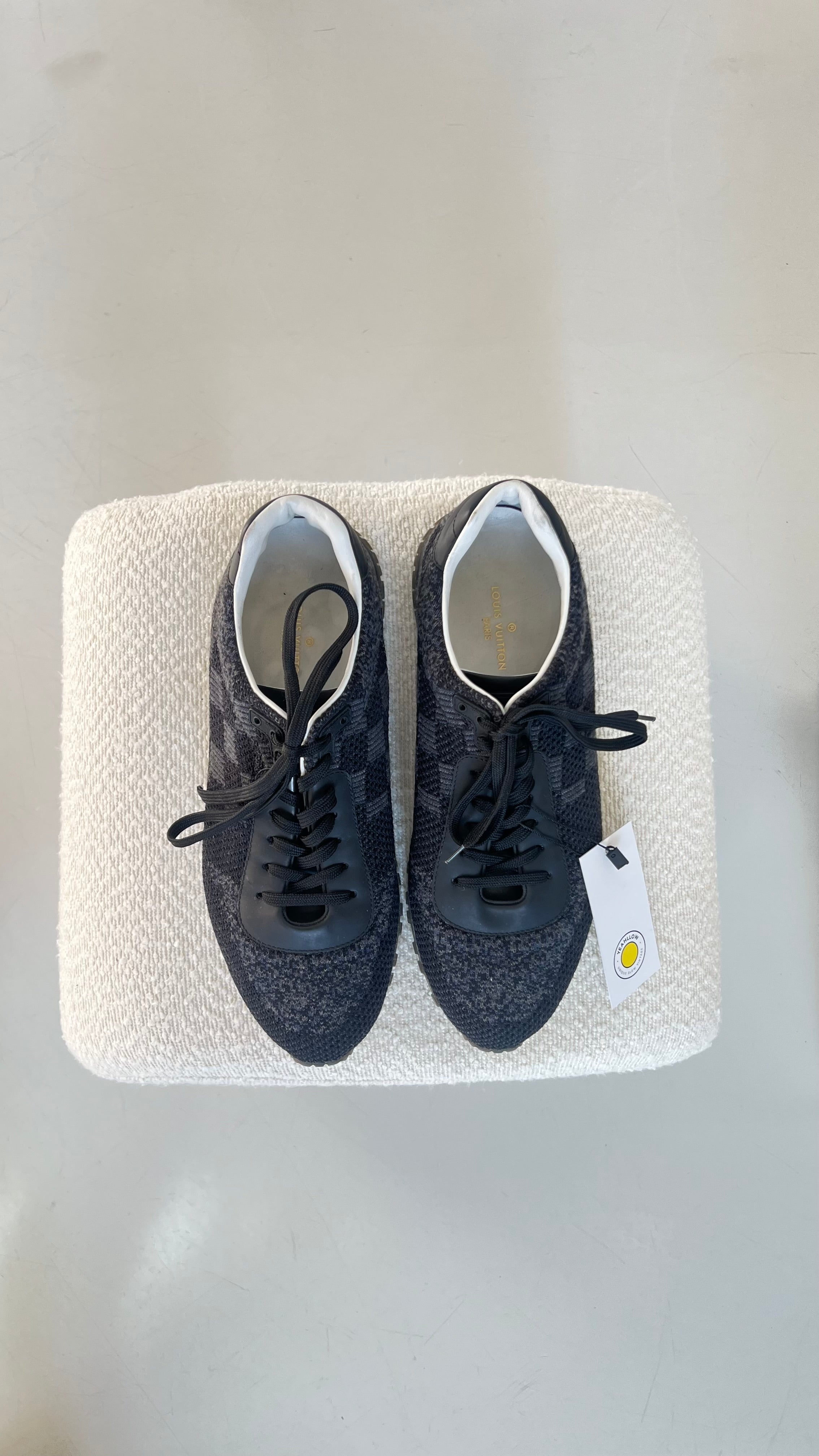 Louis Vuitton Damier Sneakers In Black - Size 40.5
