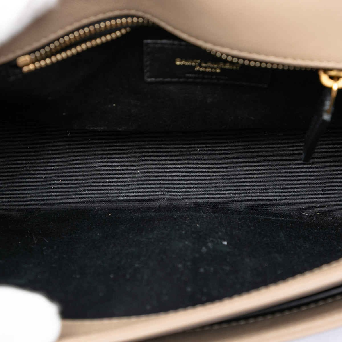 Saint Laurent Mini Quilted Lambskin Becky Chain Shoulder Bag Brown