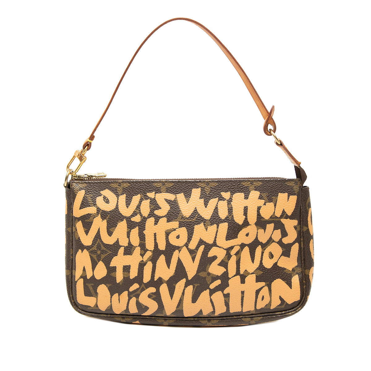 Louis Vuitton Stephen Sprouse Monogram Graffiti Pochette Accessoires Brown