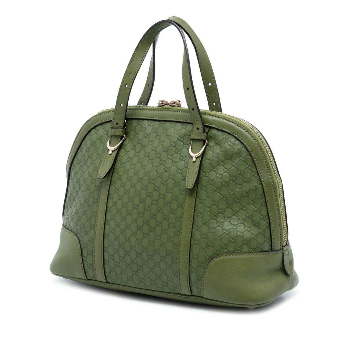 Gucci Small Microguccissima Nice Dome Satchel Green