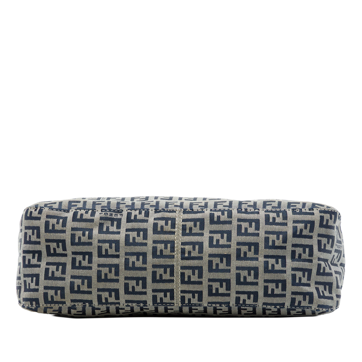Fendi Zucchino Double Flap Slhoulder Bag Gray