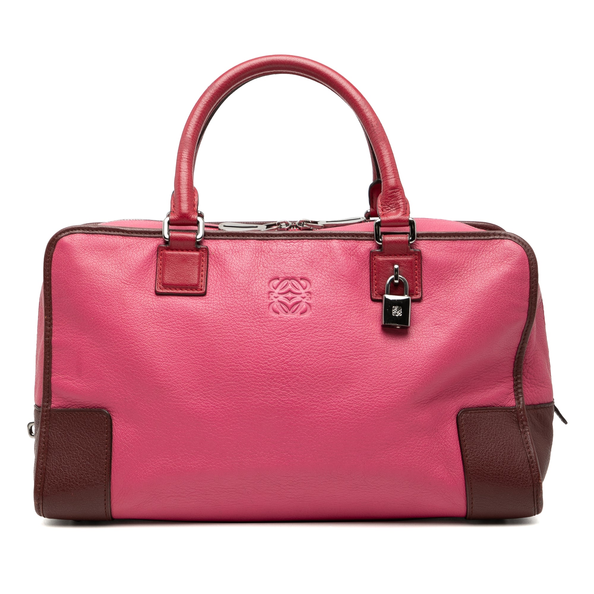 LOEWE Tricolor Goatskin Amazona 36 Pink
