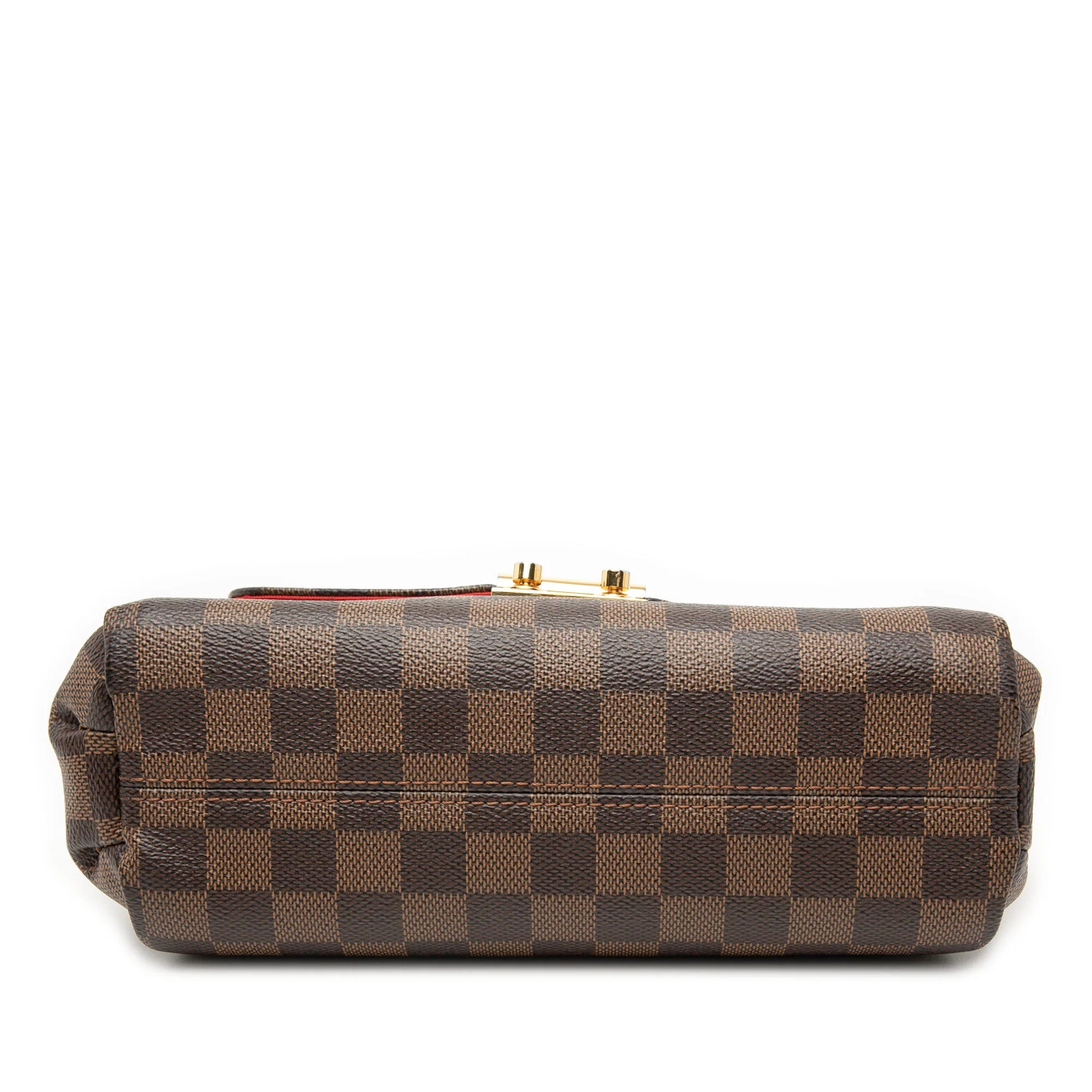 LOUIS VUITTON CROISETTE DAMIER EBENE CROSSBODY BAG IN BROWN