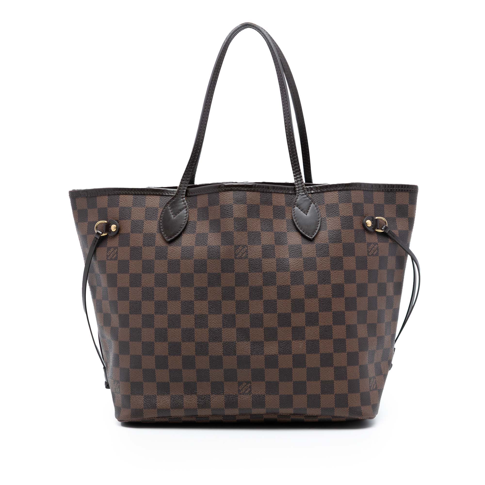 LOUIS VUITTON NEVEFULL DAMIER EBENE MM IN BROWN
