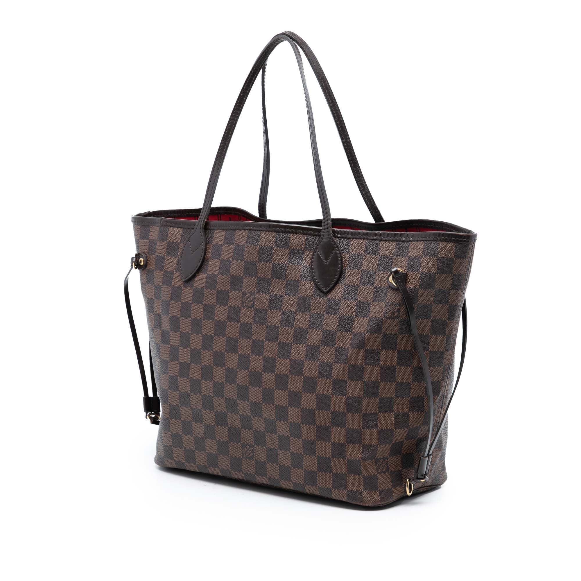 LOUIS VUITTON NEVEFULL DAMIER EBENE MM IN BROWN