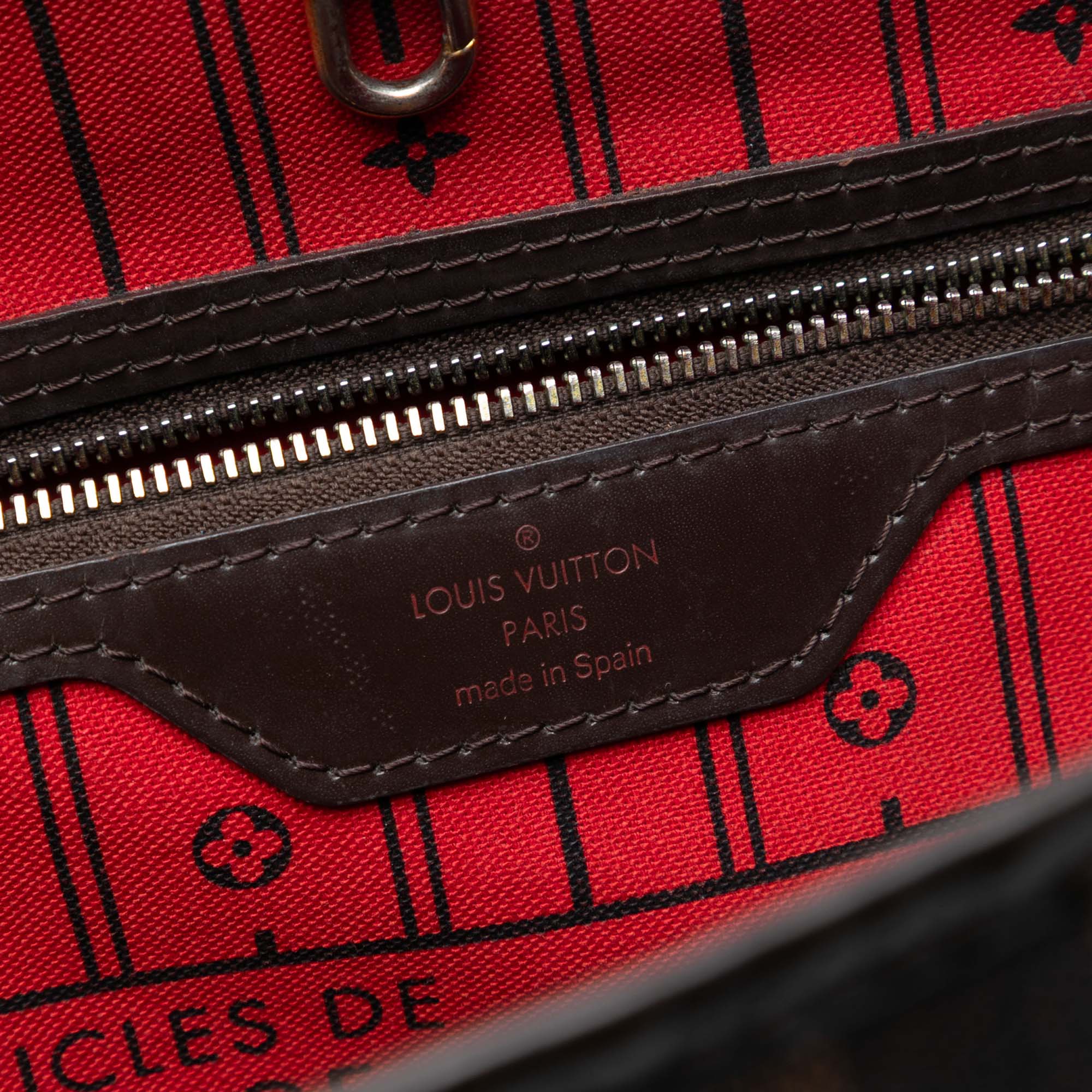 LOUIS VUITTON NEVEFULL DAMIER EBENE MM IN BROWN