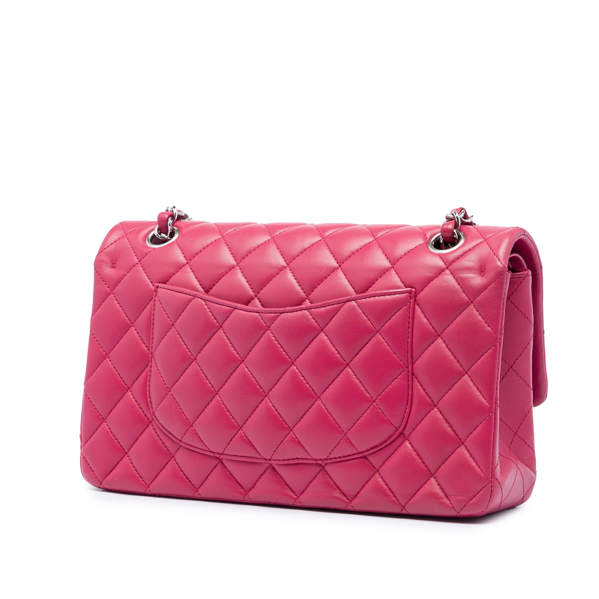 Chanel Medium Classic Lambskin Double Flap Pink