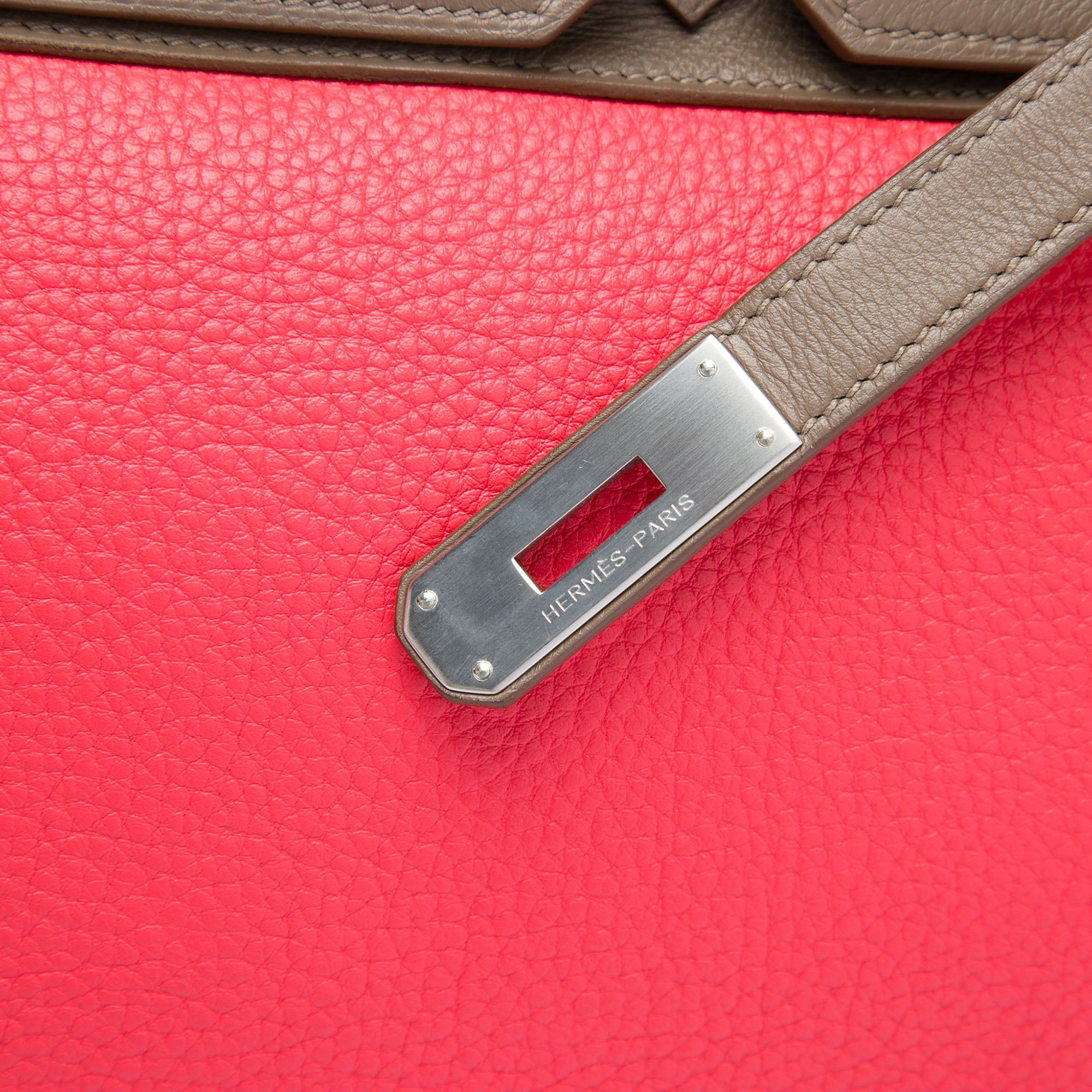 Hermès Tricolor Clemence and Swift Birkin Cascade Retourne 35 Pink