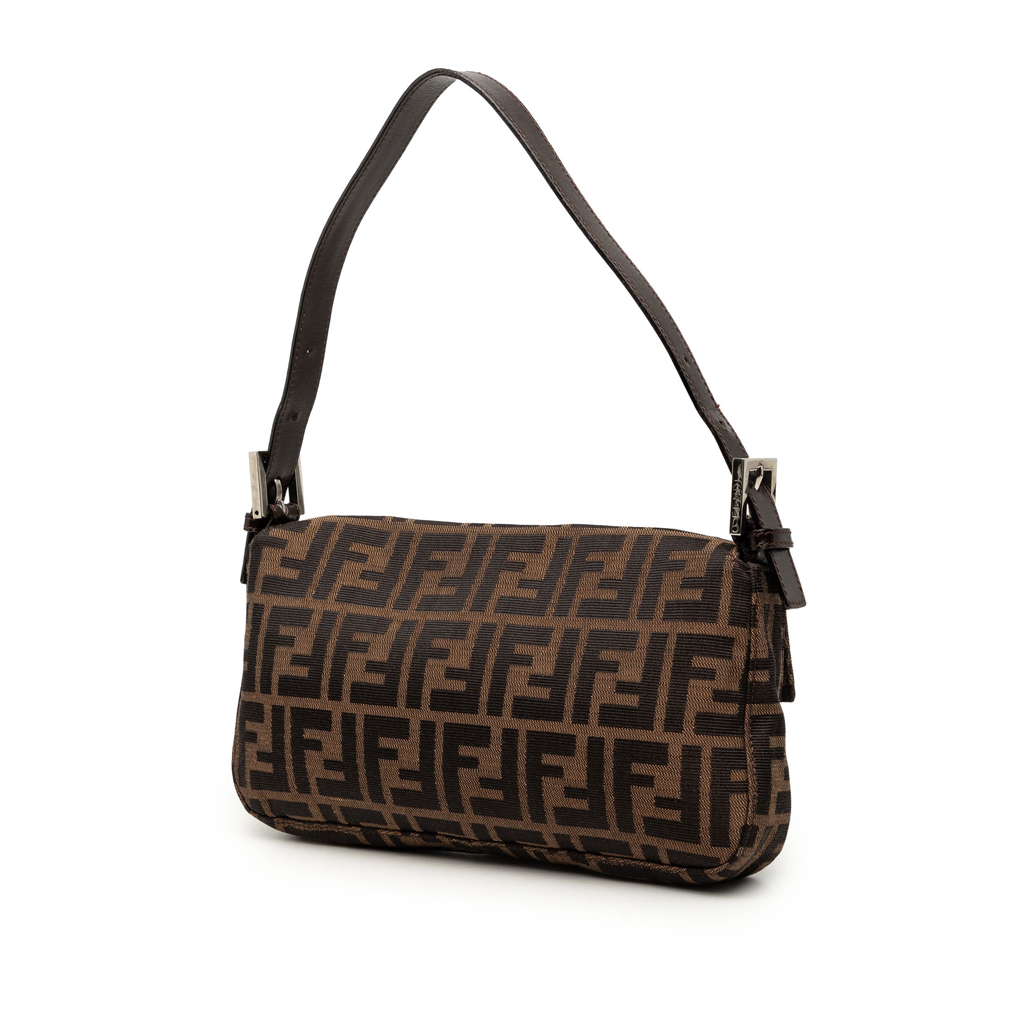 Fendi Zucca Canvas Baguette Brown