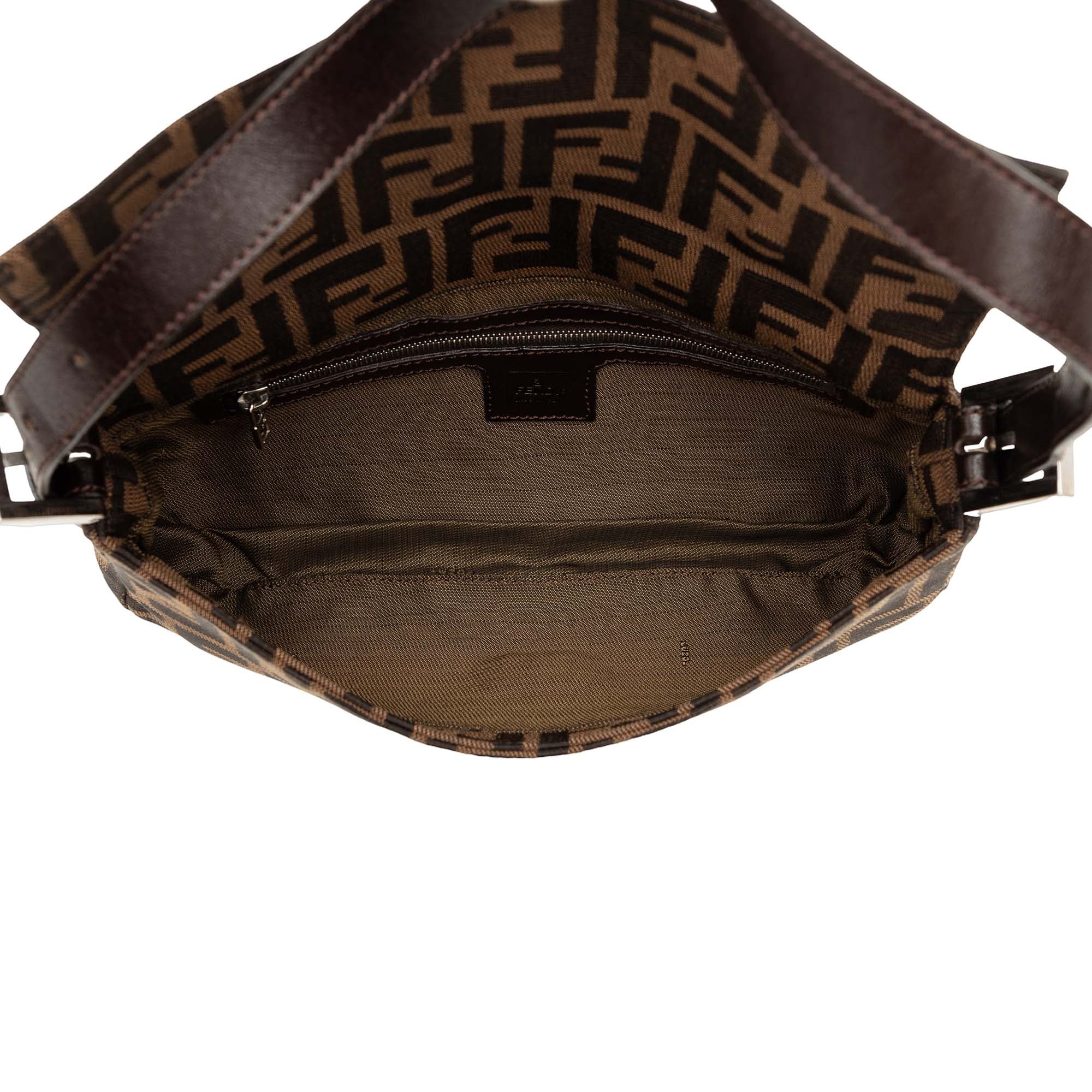 Fendi Zucca Canvas Baguette Brown