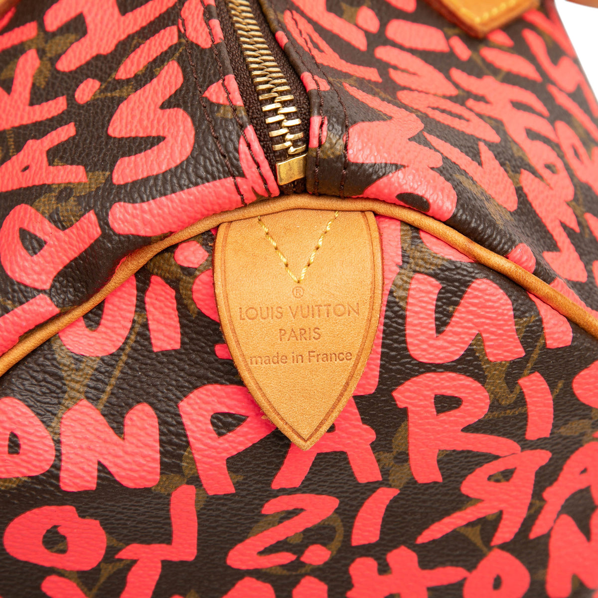 Louis Vuitton Stephen Sprouse Monogram Graffiti Speedy 30 Brown