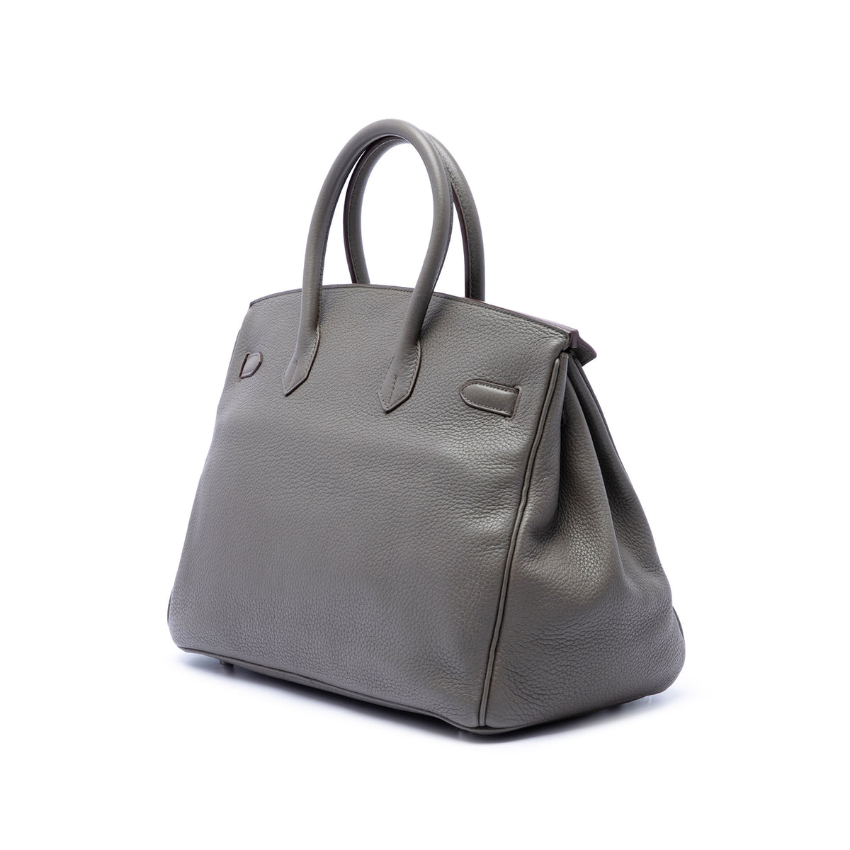 Hermès Clemence Birkin Retourne 35 Gray