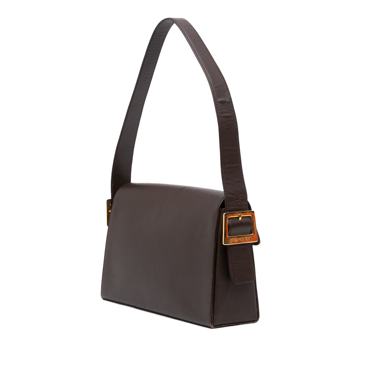 Saint Laurent Leather Shoulder Bag Brown