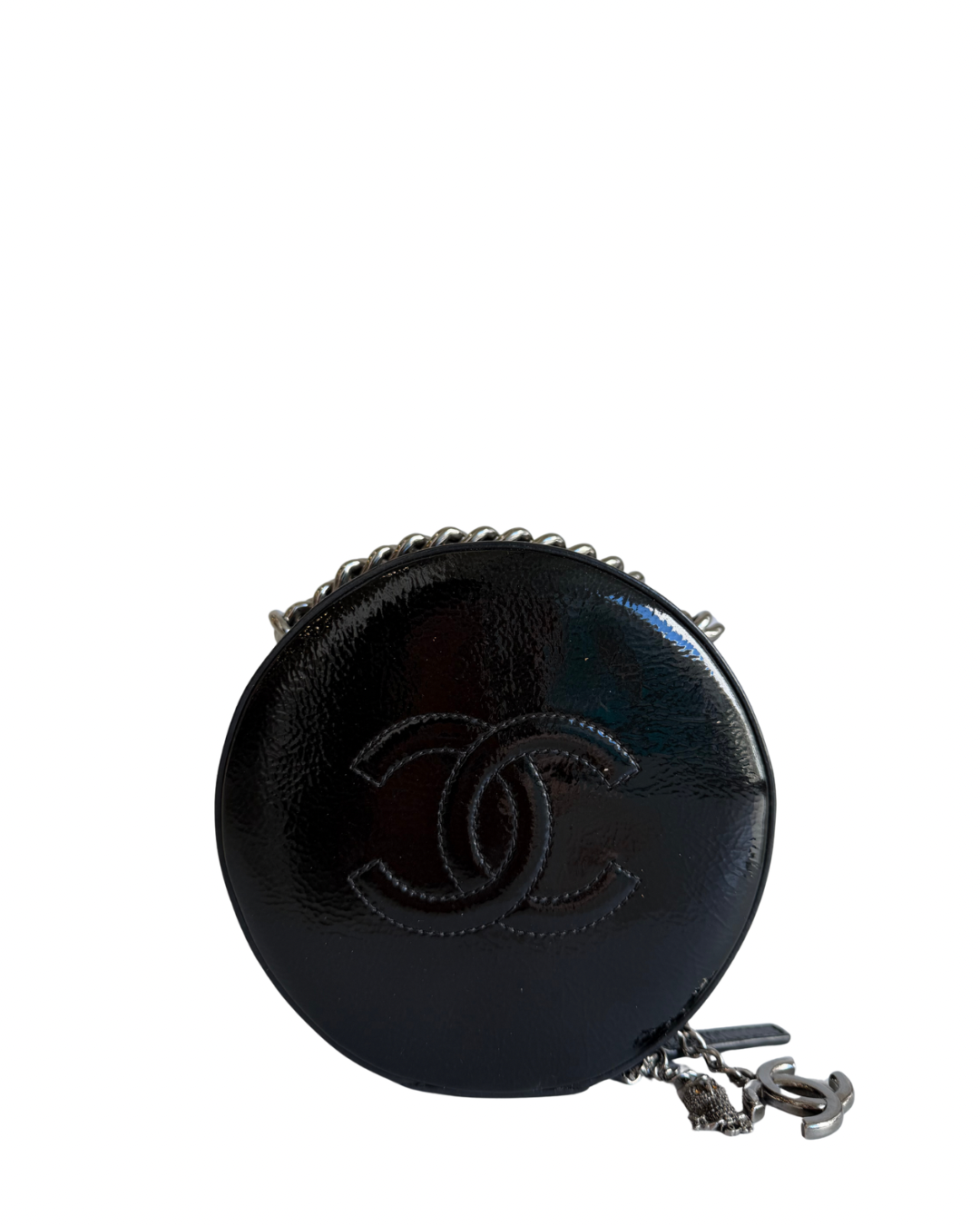 Chanel Round as Earth Patent Leather Crossbody bag