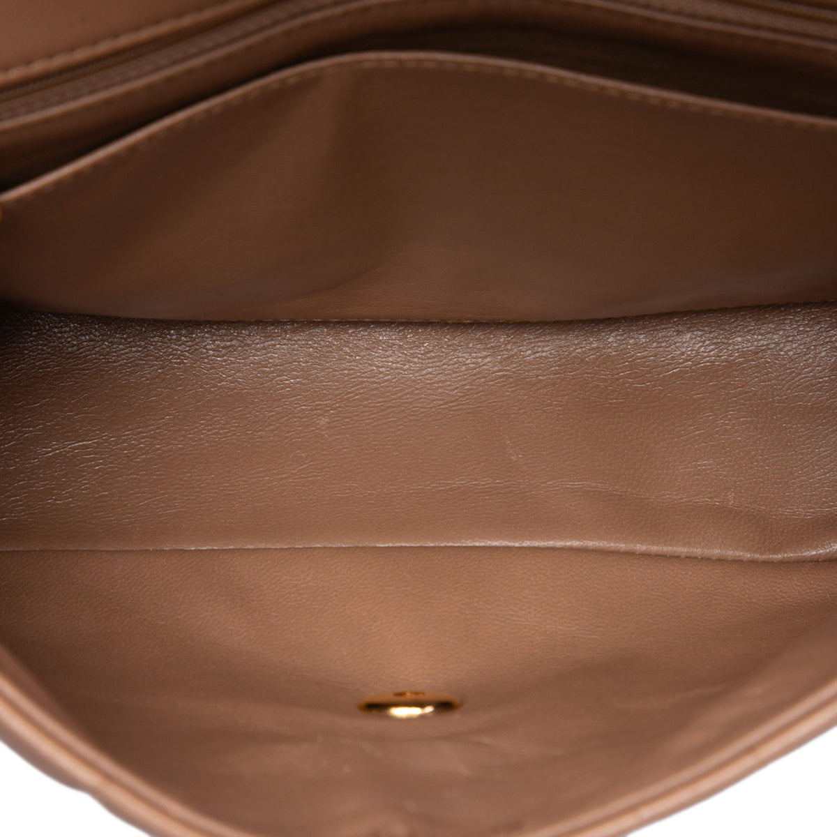 Chanel Medium Vertical Quilted Lambskin Single Flap Brown