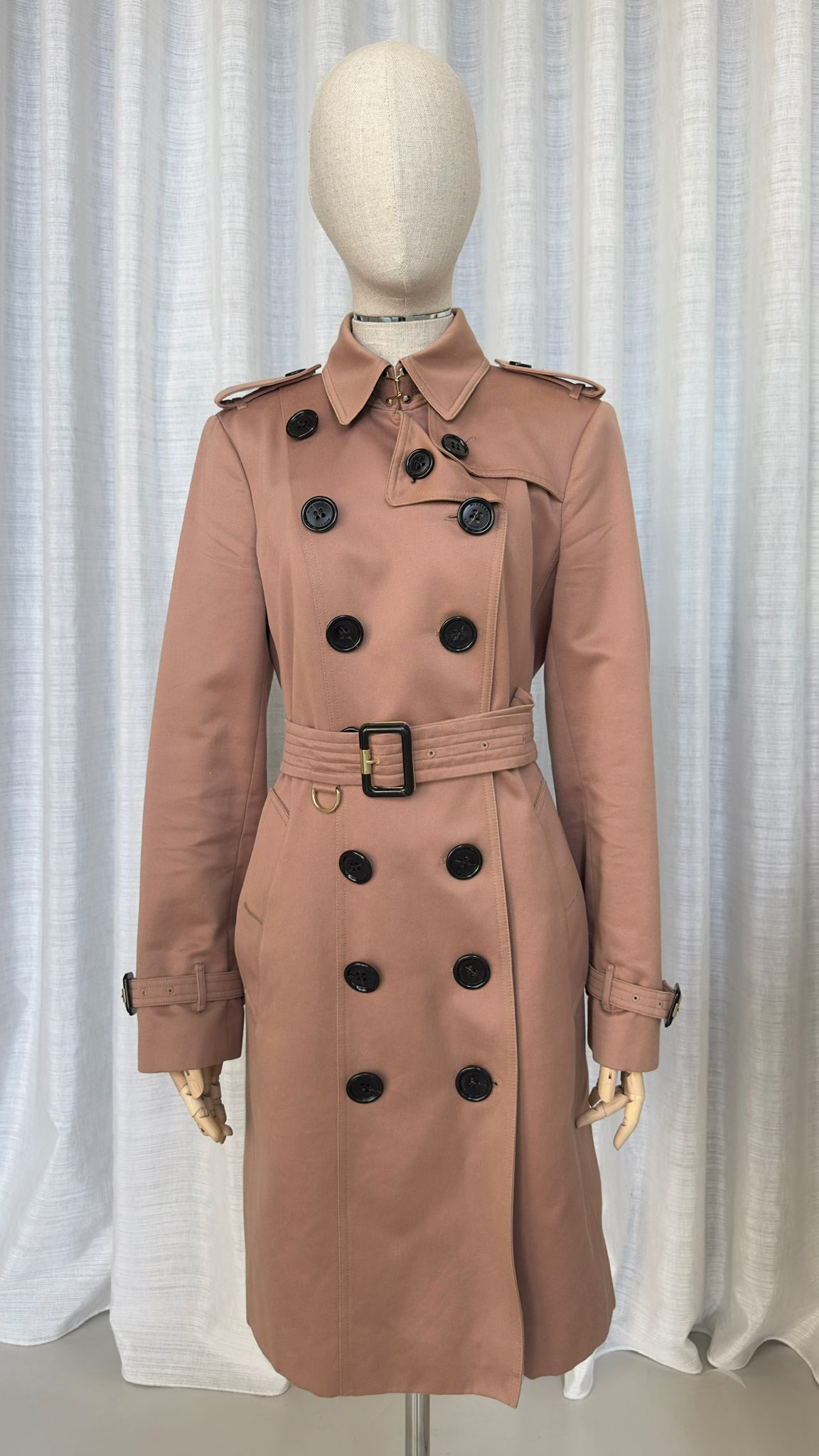 BURBERRY TRENCH COAT IN PINK